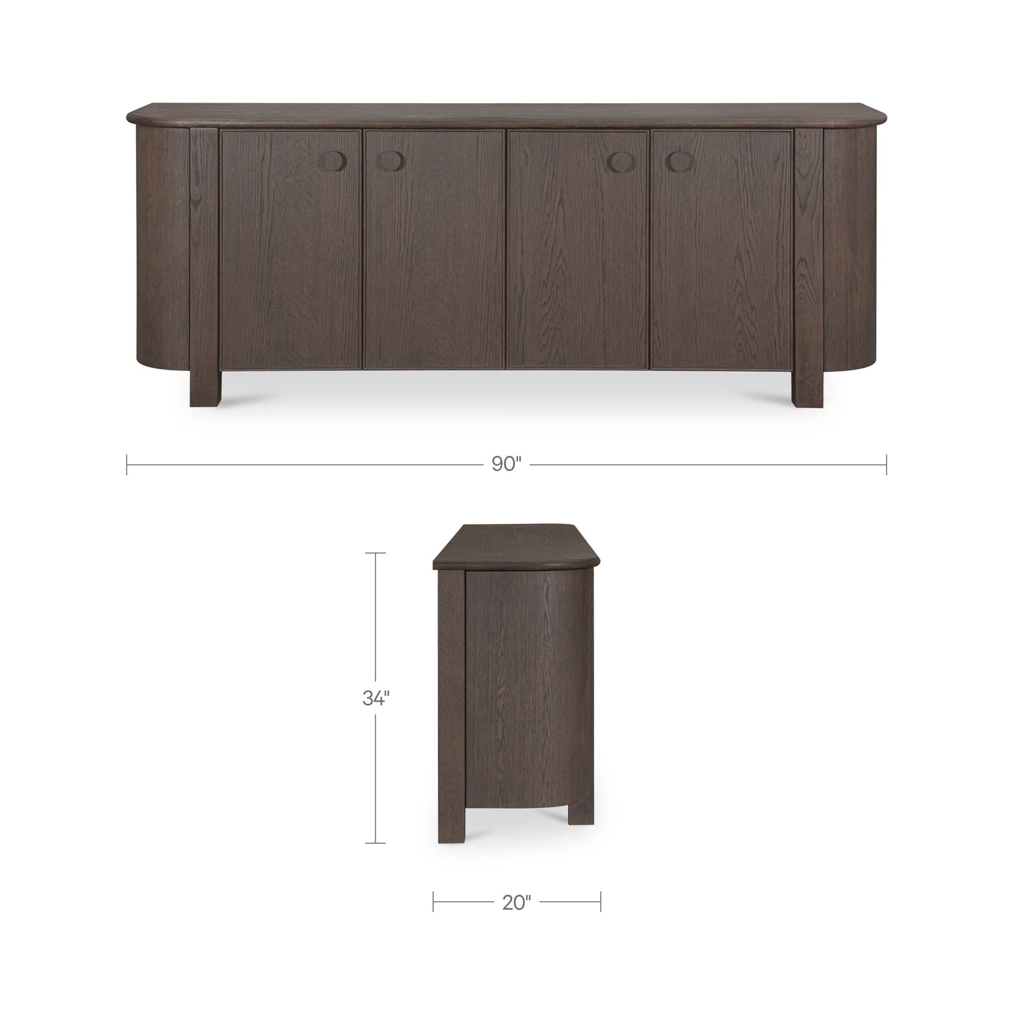 Loren - Sideboard - Dark Brown