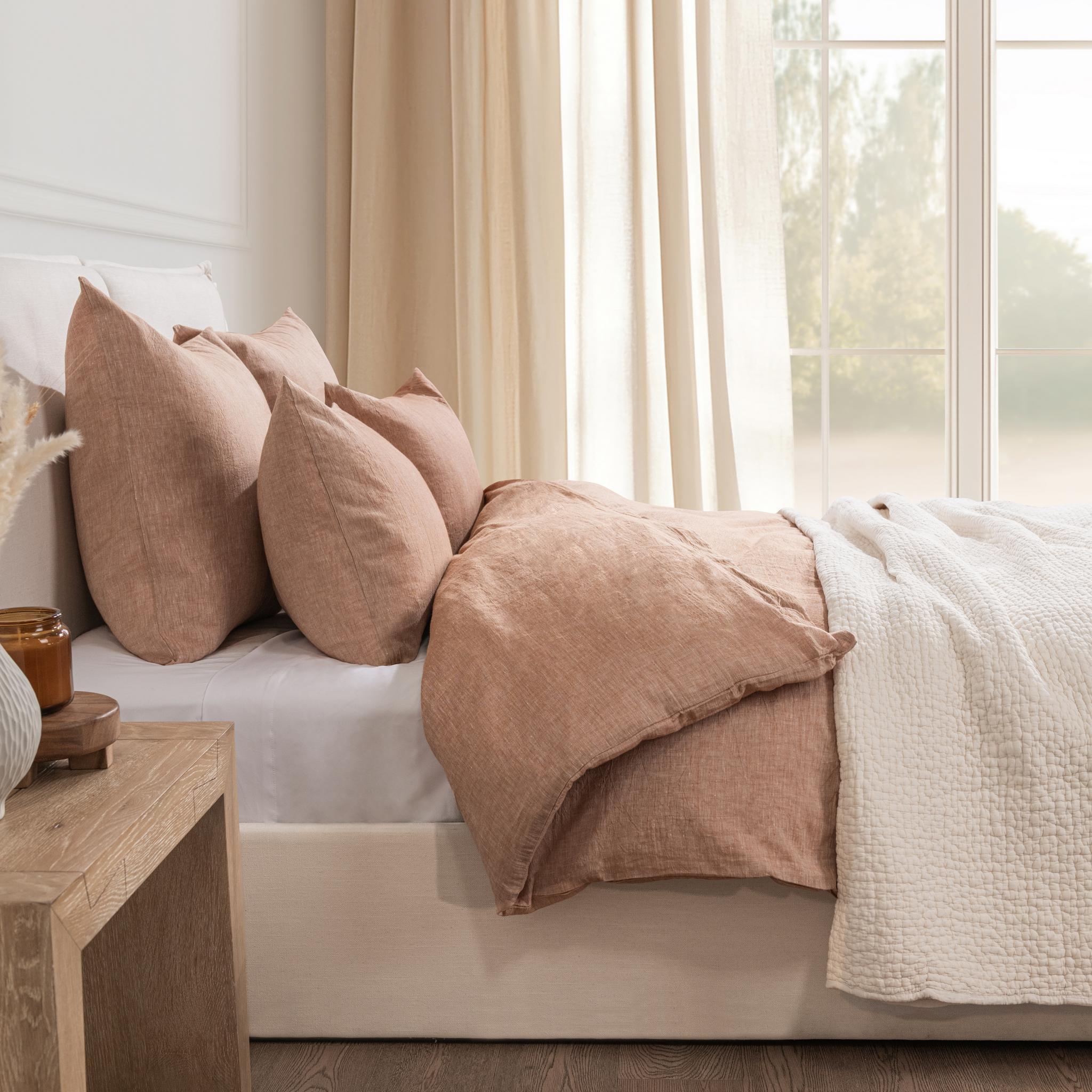 Jayson - Linen Cashmere Duvet King Set - Clay