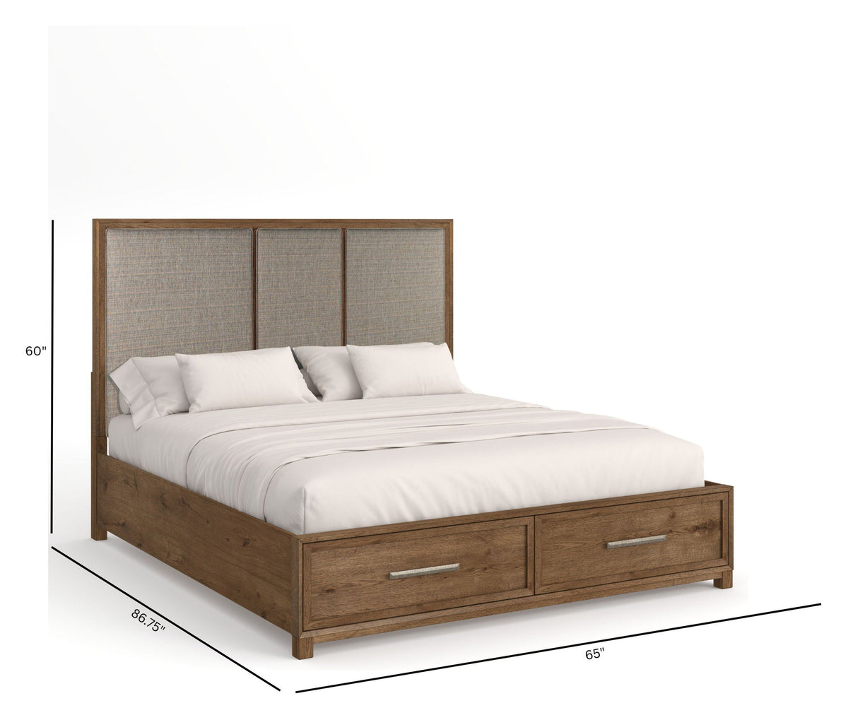 Laurel Ridge - Upholstered Panel Storage Bed