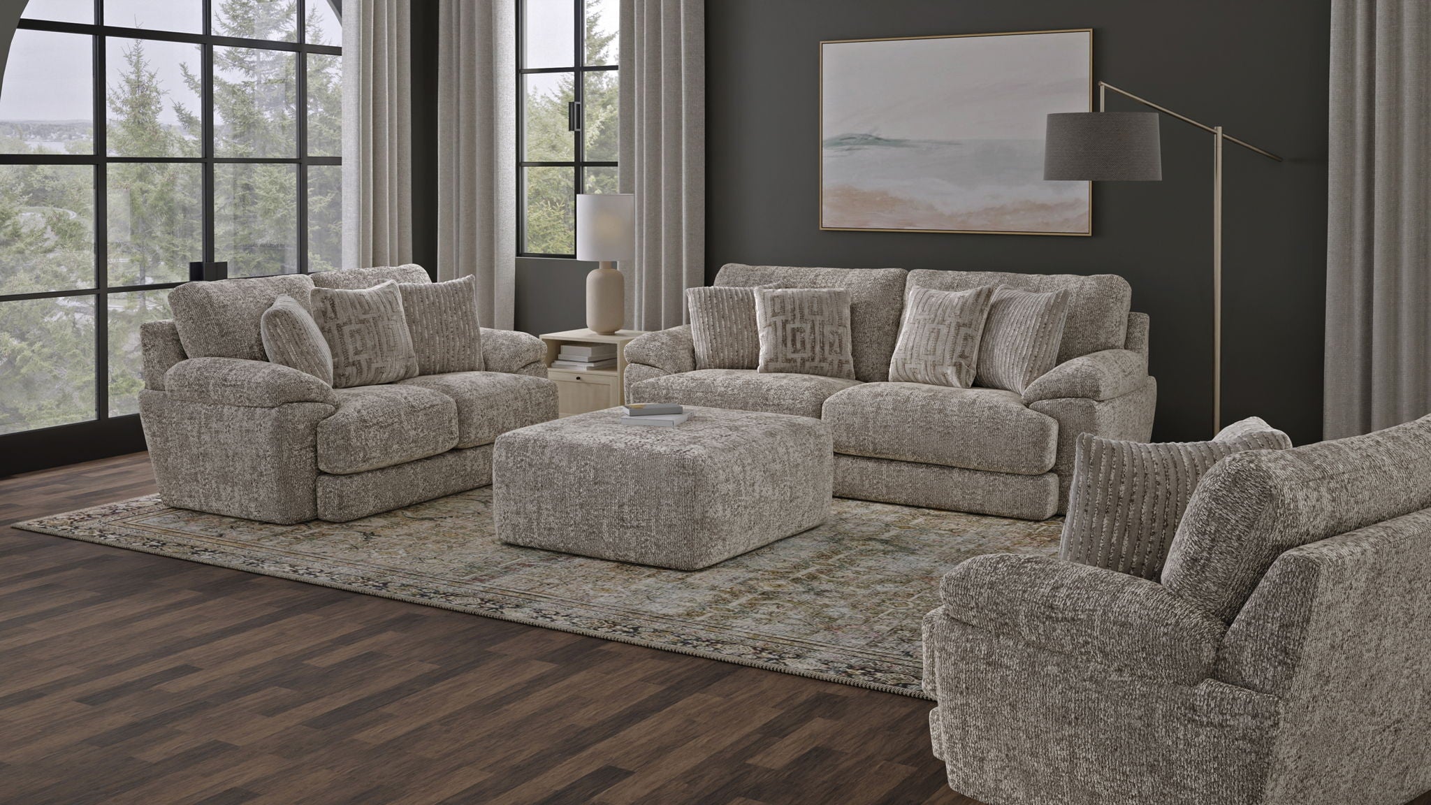 Jaden - Loveseat - Steel