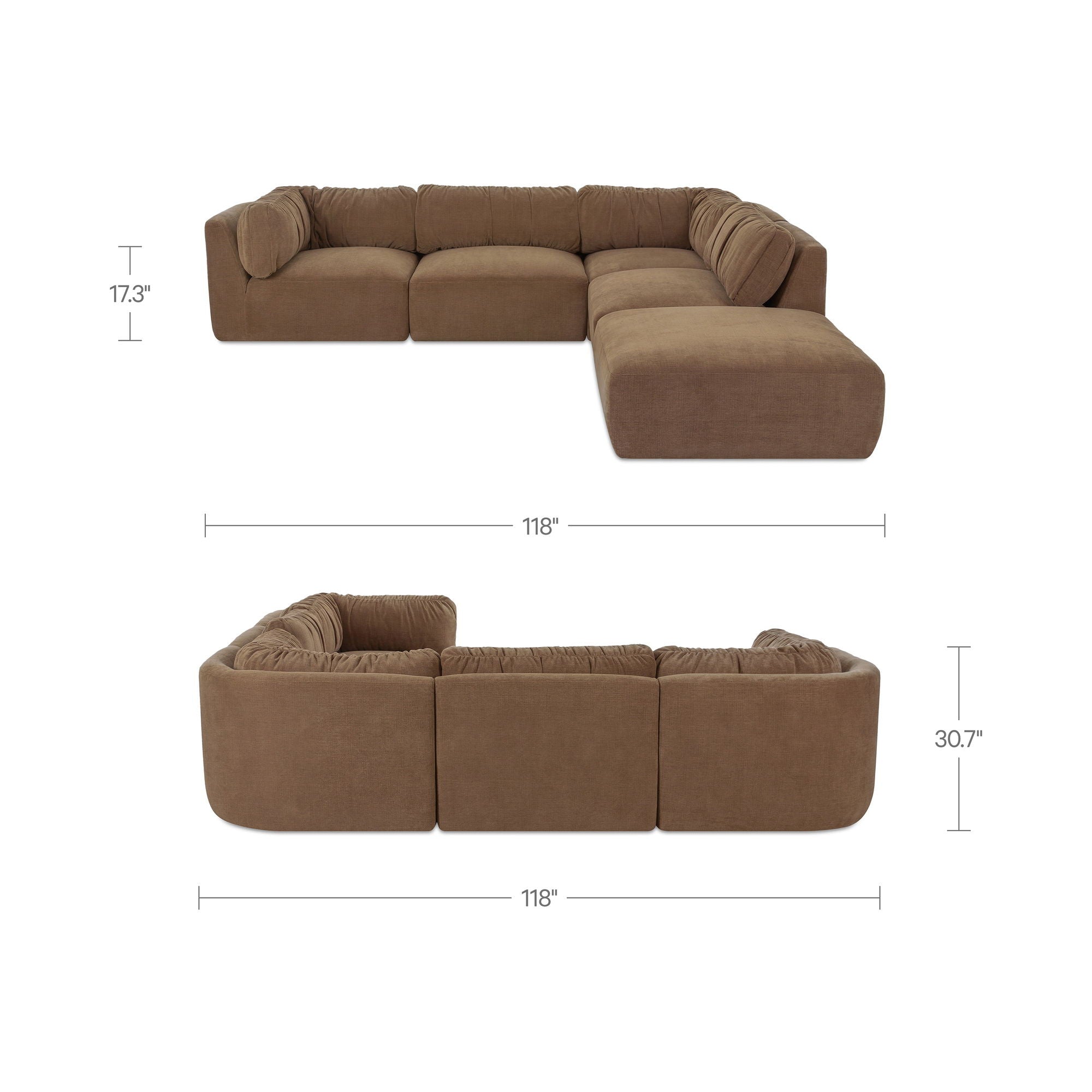 Matina - Dream Modular Sectional - Taupe