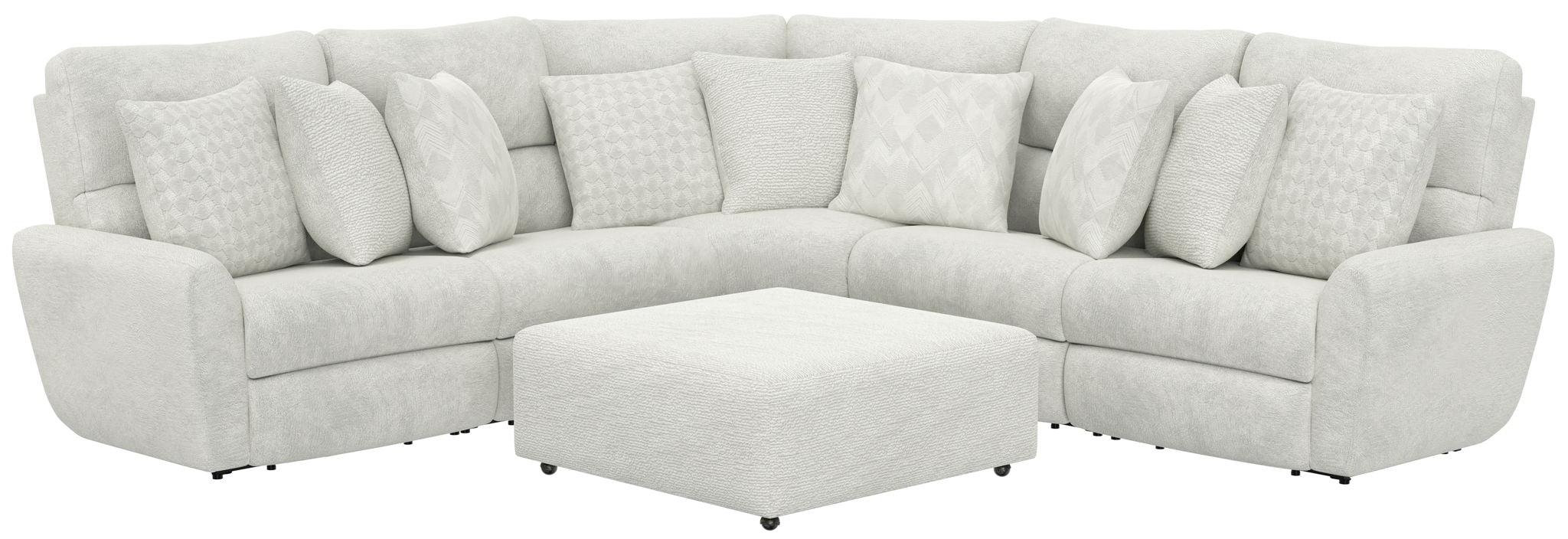 Majesty - Deep Seating Power Reclining Sectional And Ottoman