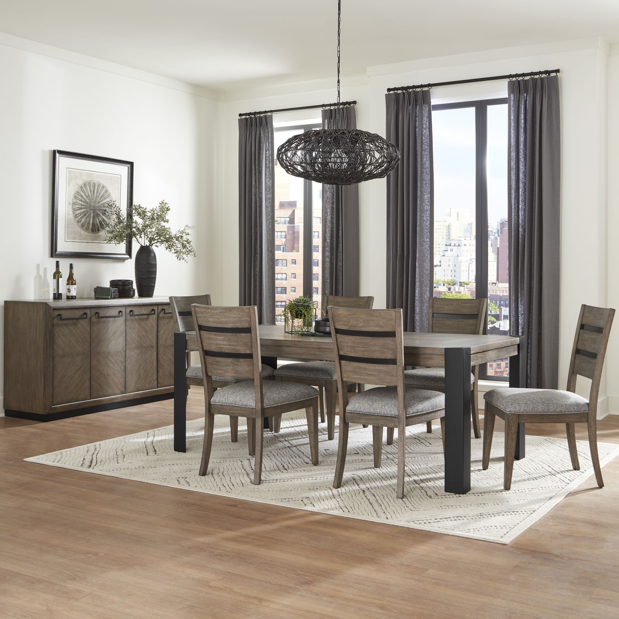 Cedar Fork - Rectangular Dining Table - Smoked Arabica