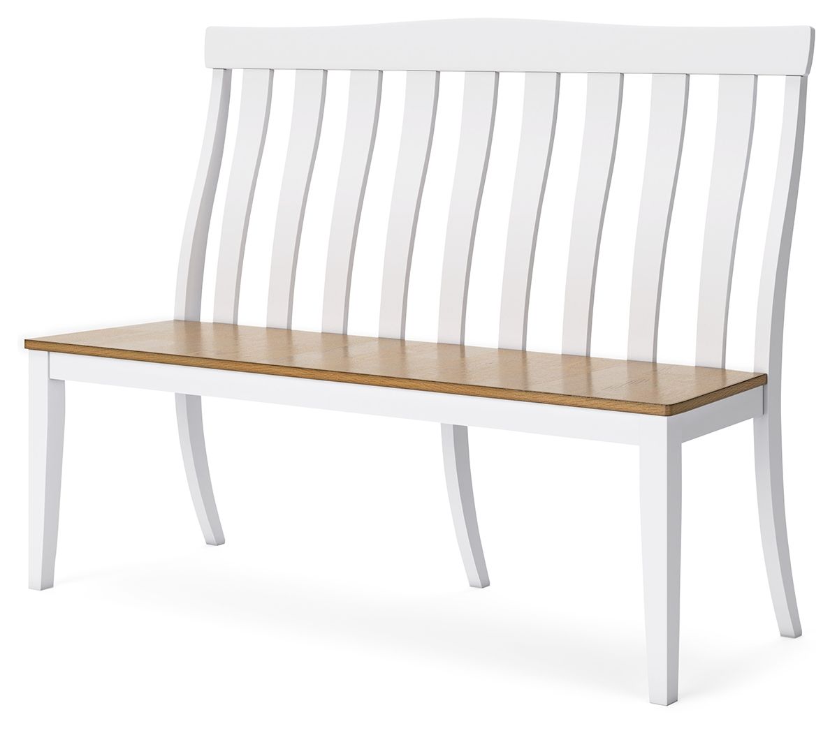 Ashbryn - Double Dining Chair - White / Natural