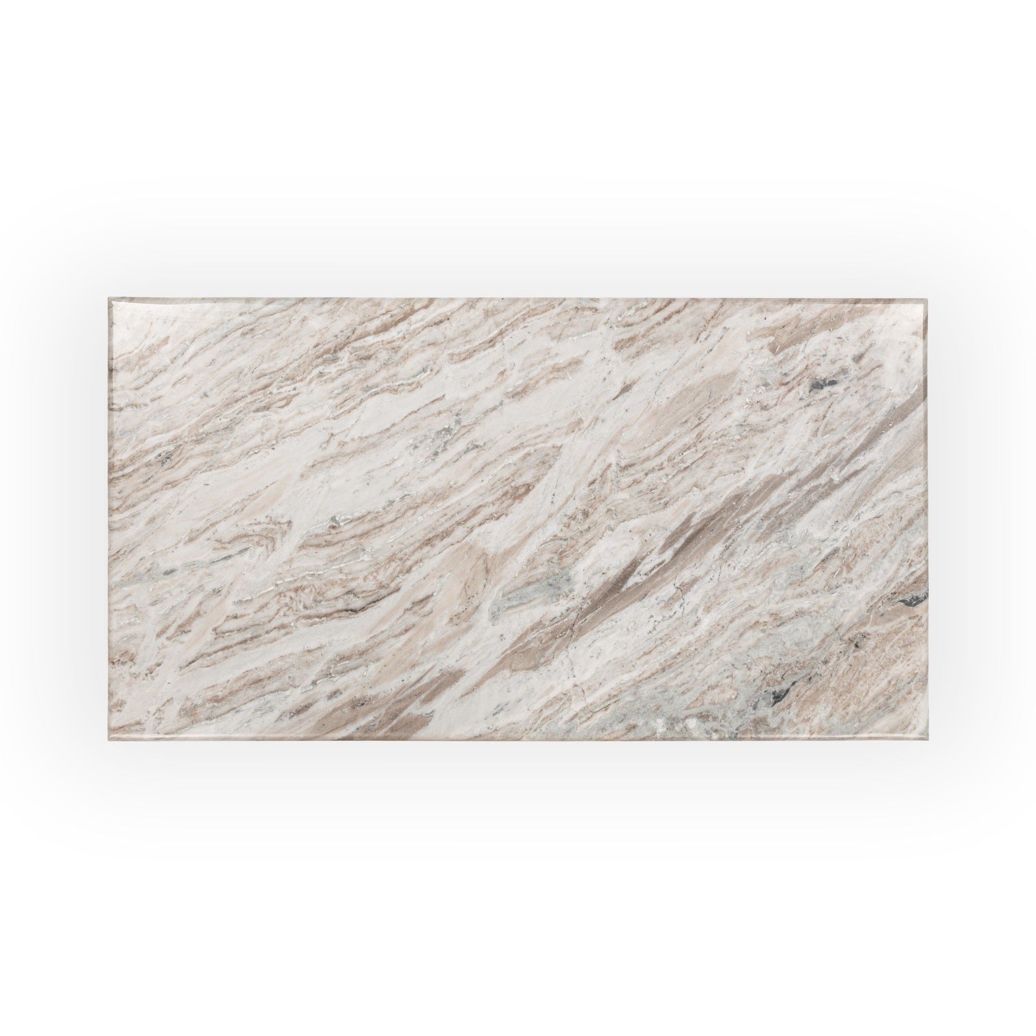 Bowman - Marble Rectangular Coffee Table - Rusty Gray