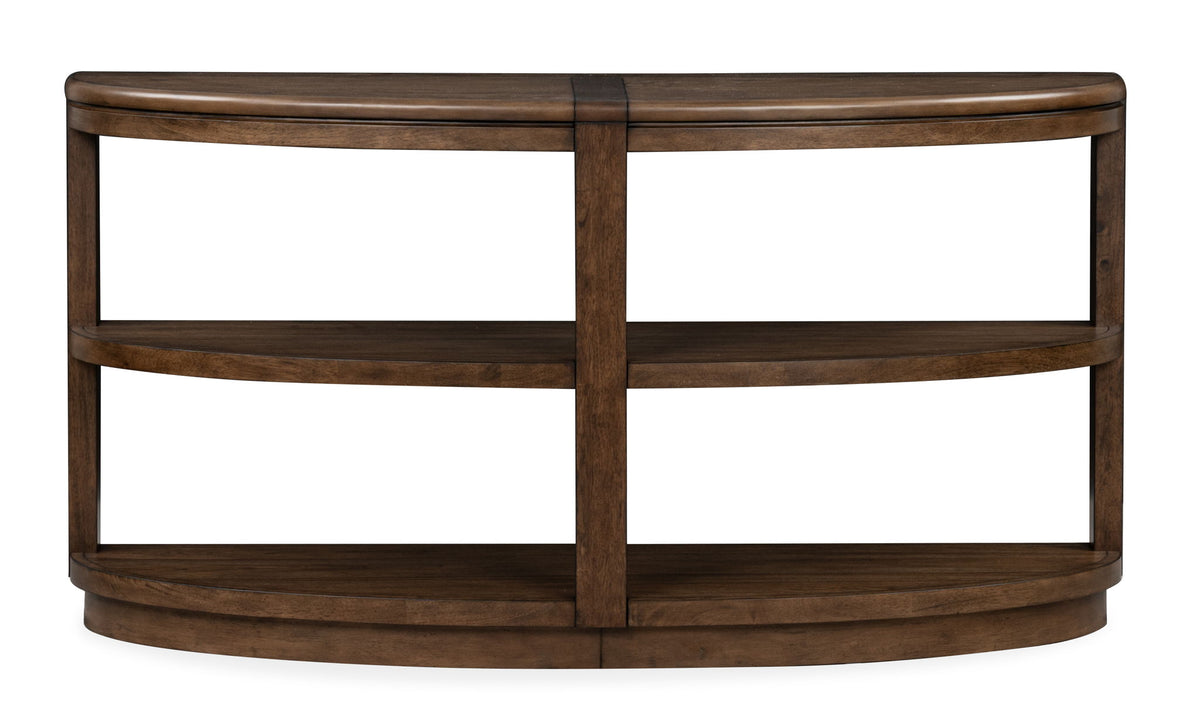 Connolly - Demilune Sofa Table - Brown