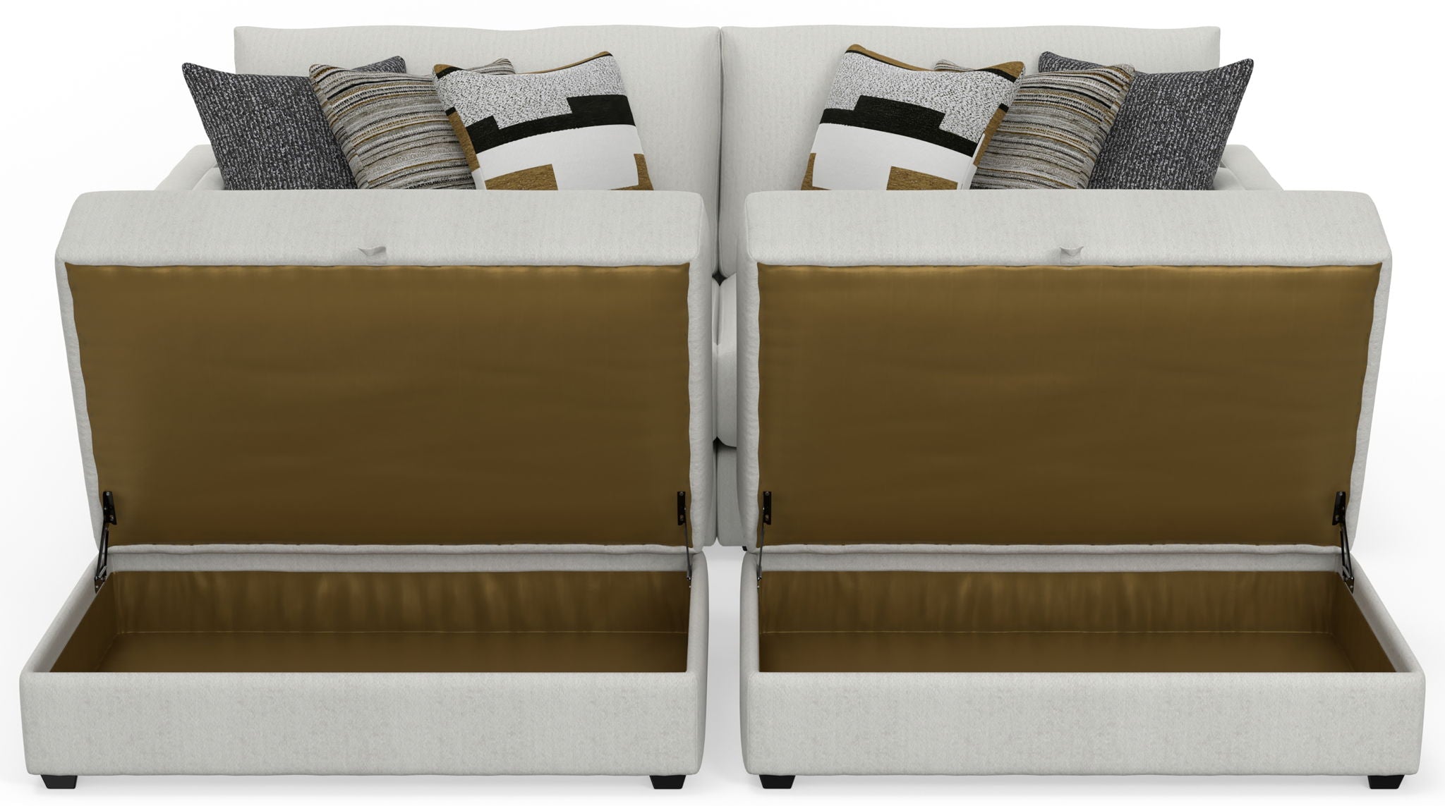 Trevor - Extra Deep Oversized Sofa With Included Storage Cocktail Ottoman