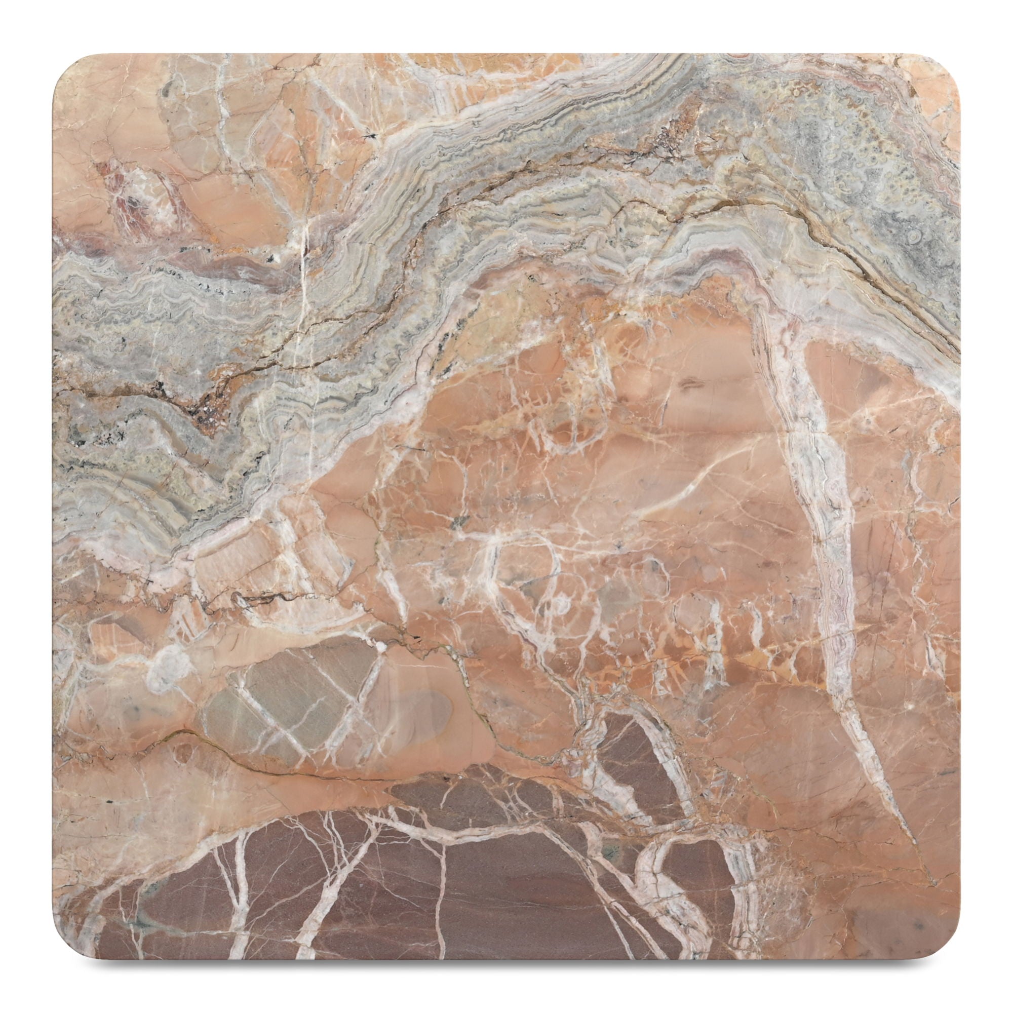 Segment - Coffee Table - Orange Lavante Marble