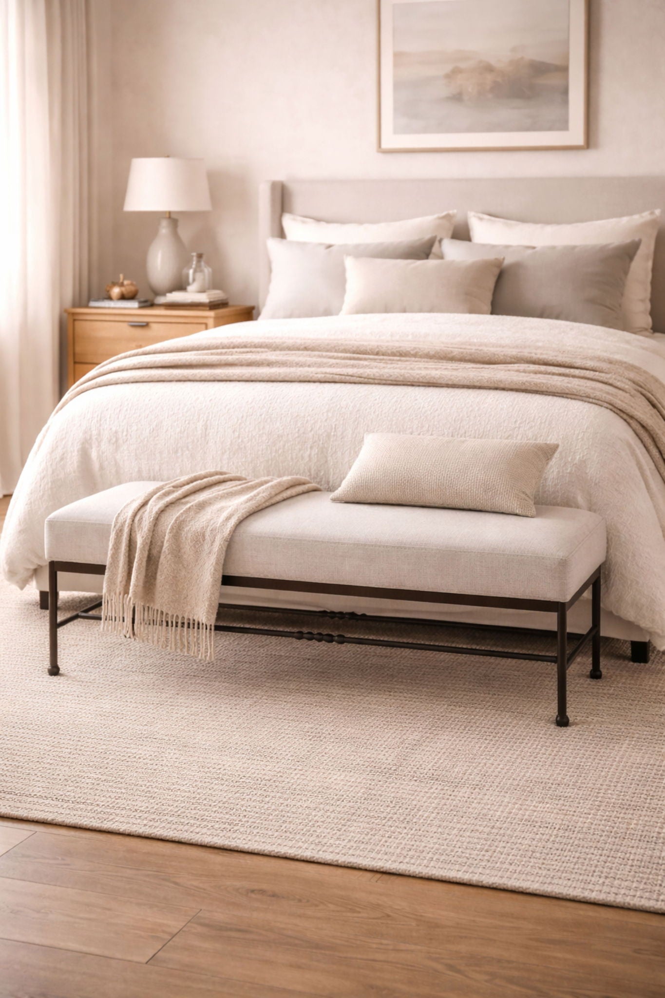 Tarrington - Bench - Pearl Silver / Black