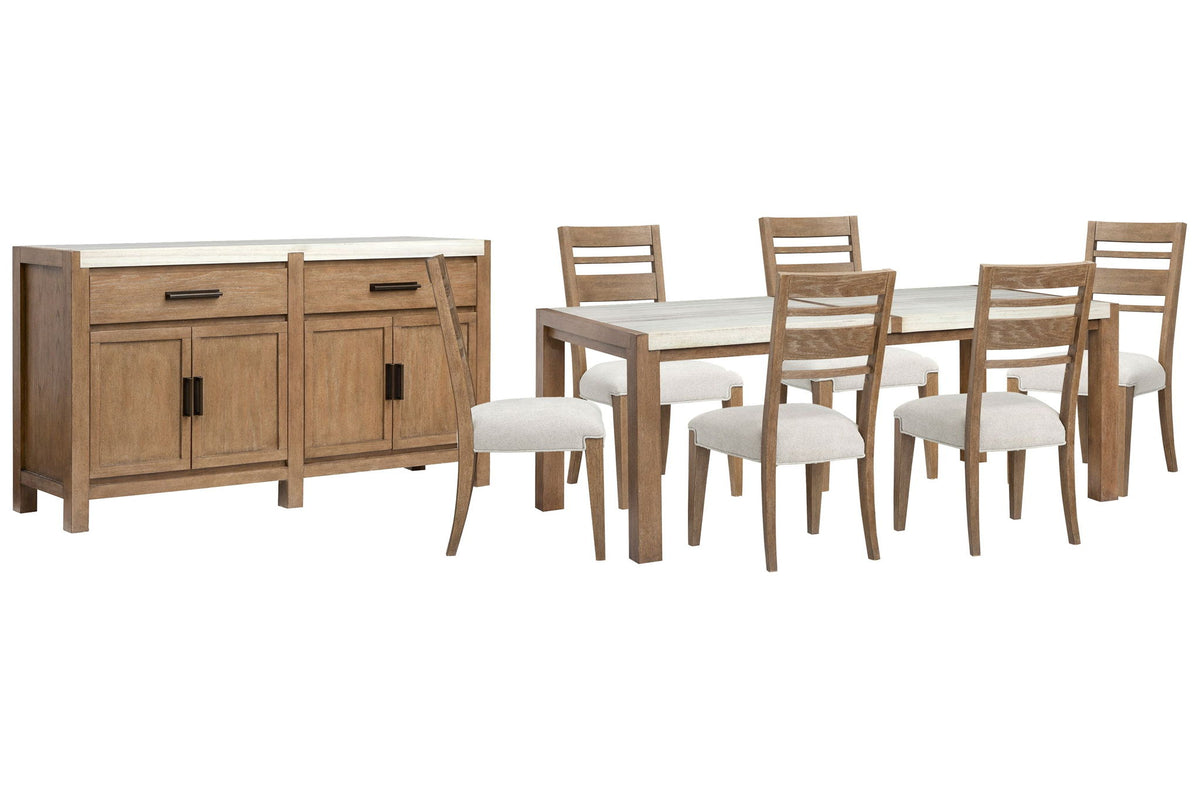 Plum Creek - 8 Piece Rectangular Dining Table Set