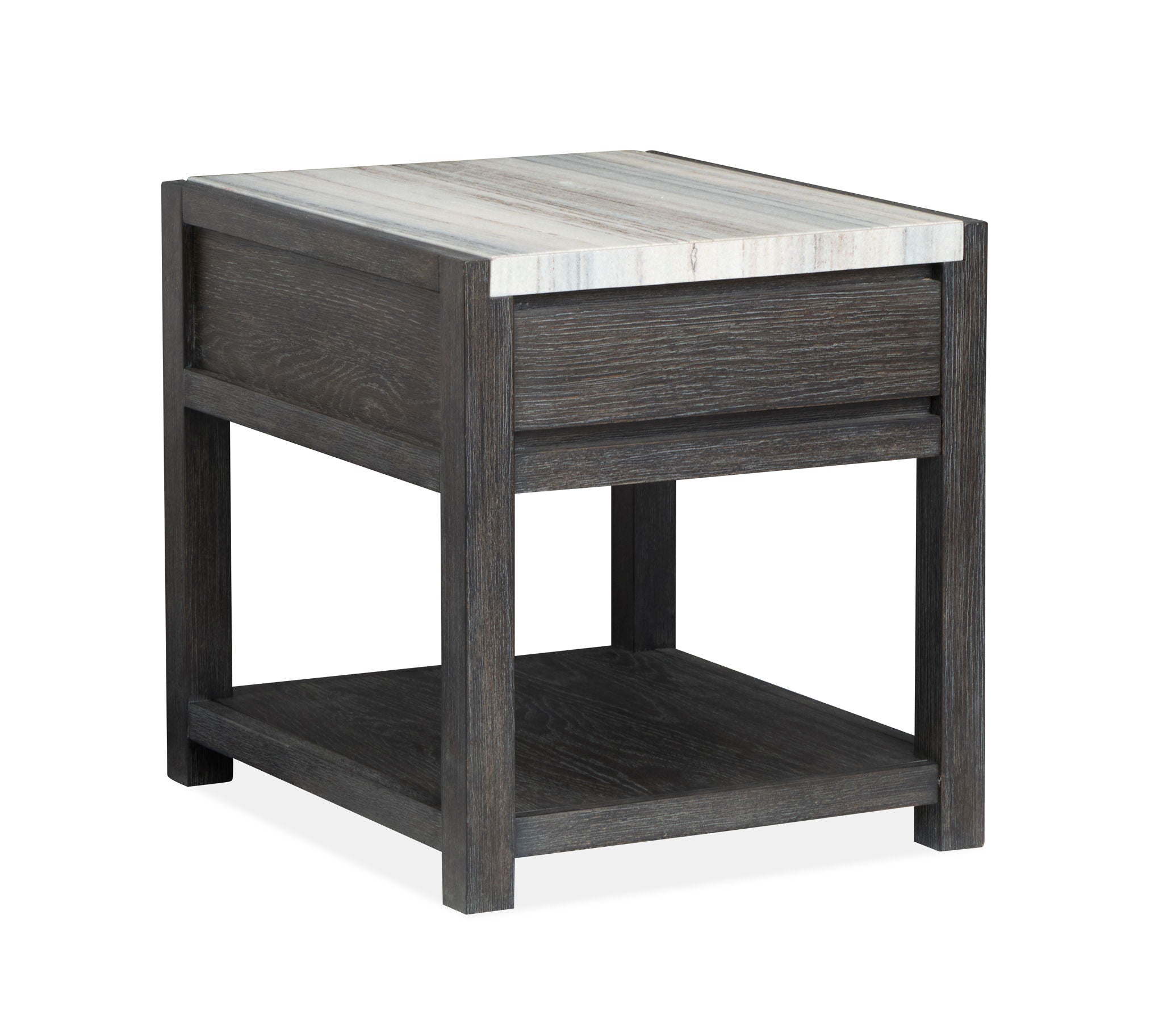 Plum Creek - Rectangular End Table - Ravenwood Black