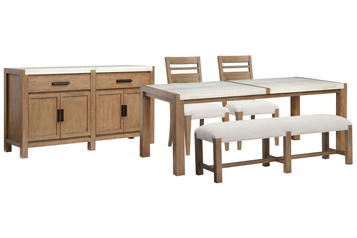 Plum Creek - 5 Piece Rectangular Dining Table Set