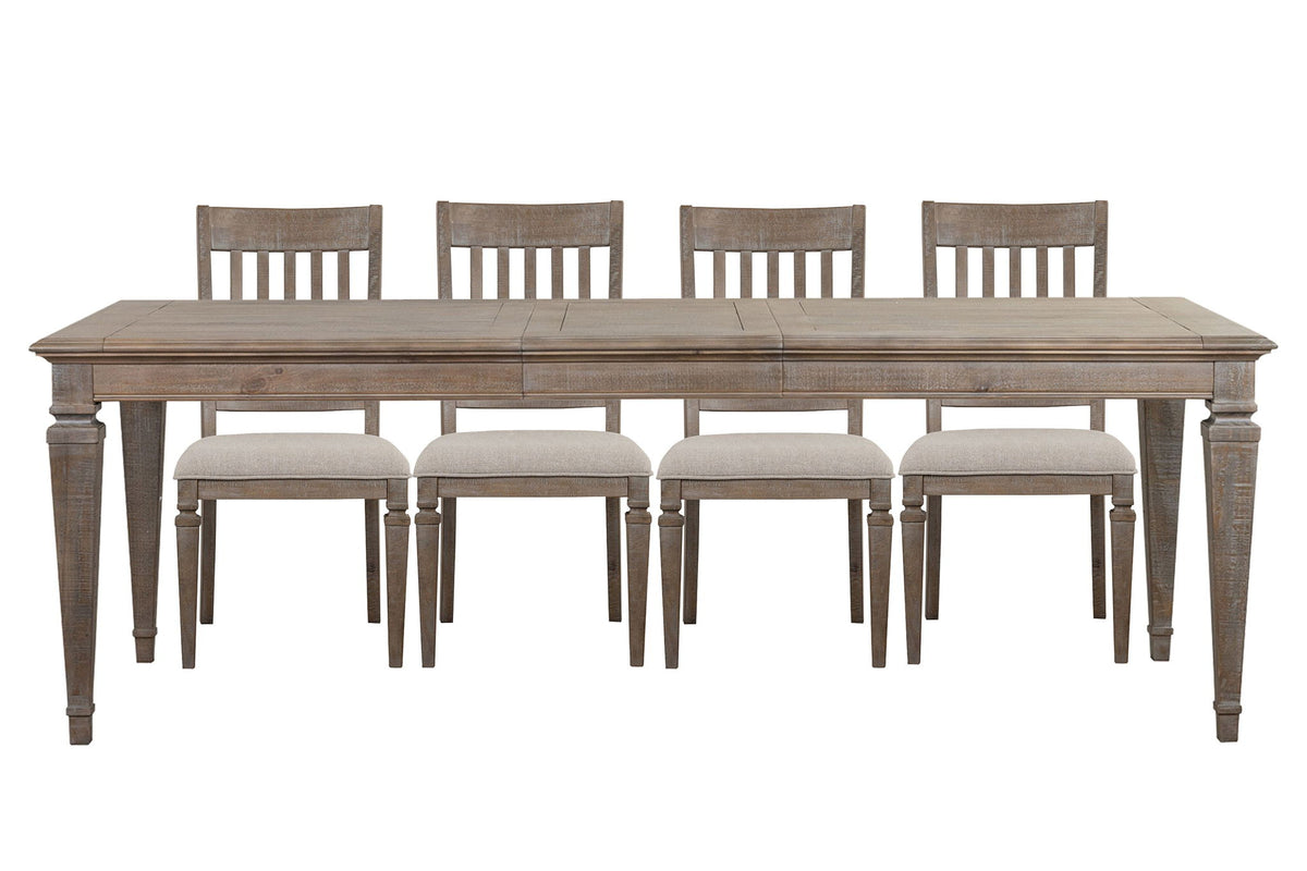 Lancaster - 5 Piece Extendable Rectangular Dining Table Set