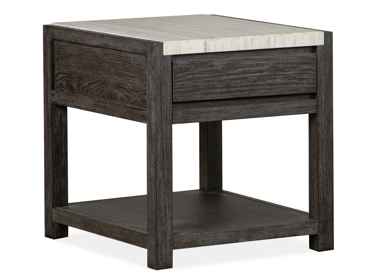 Plum Creek - Rectangular End Table - Ravenwood Black