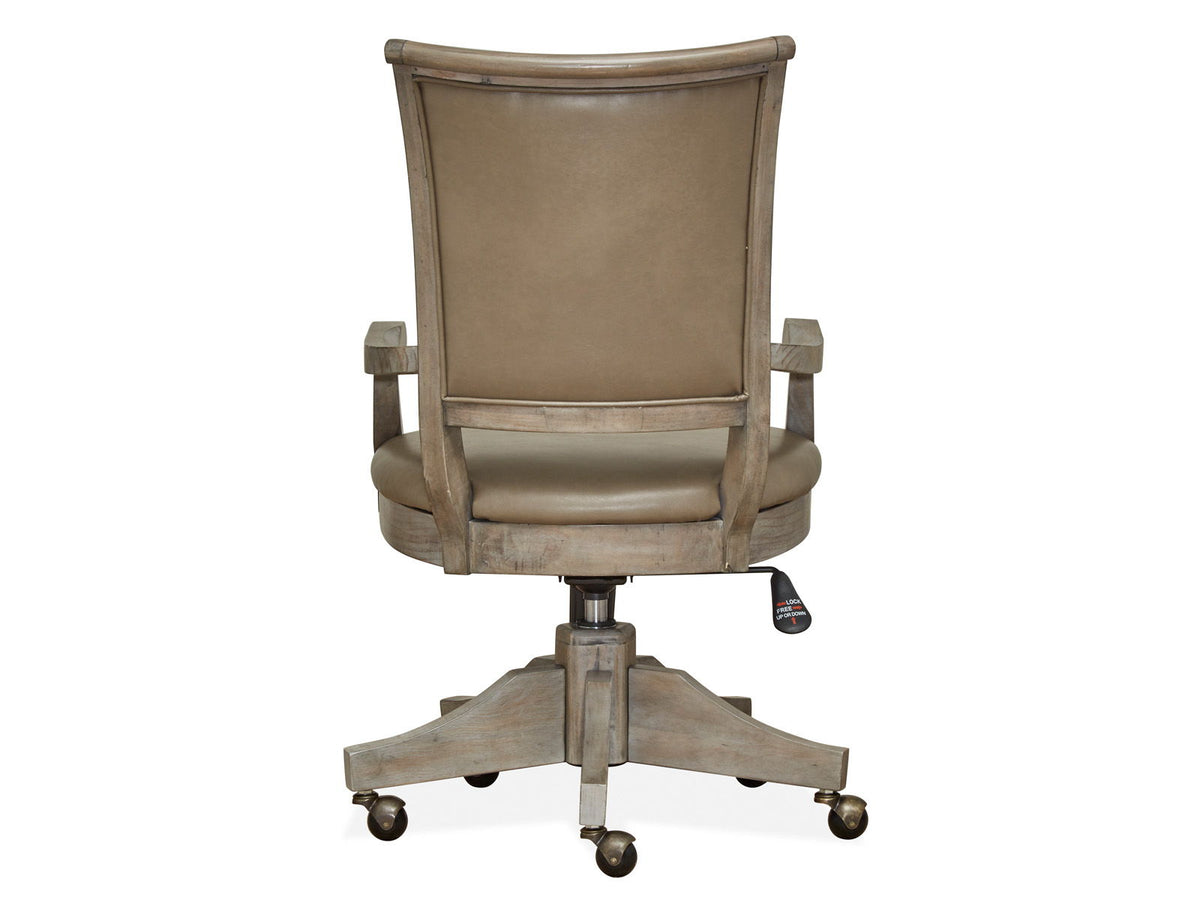 Lancaster - Fully Upholstered Swivel Chair - Dove Tail Gray