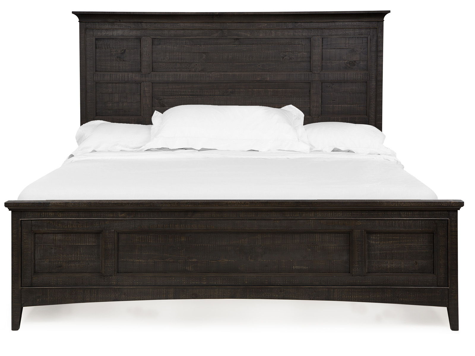 Westley Falls - Complete California King Panel Bed With Regular Rails - Graphite