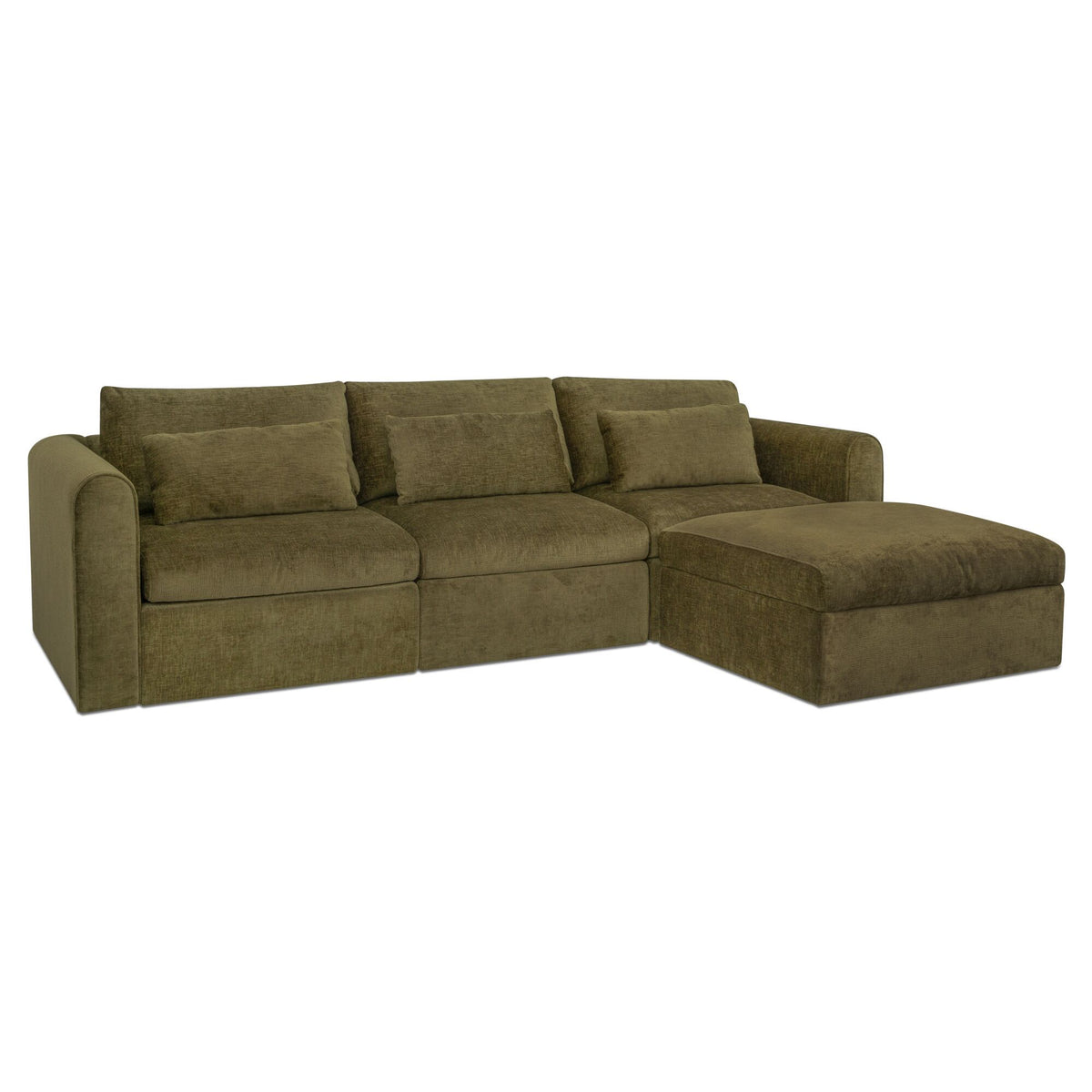 Swift - Lounge Modular Sectional - Dark Green