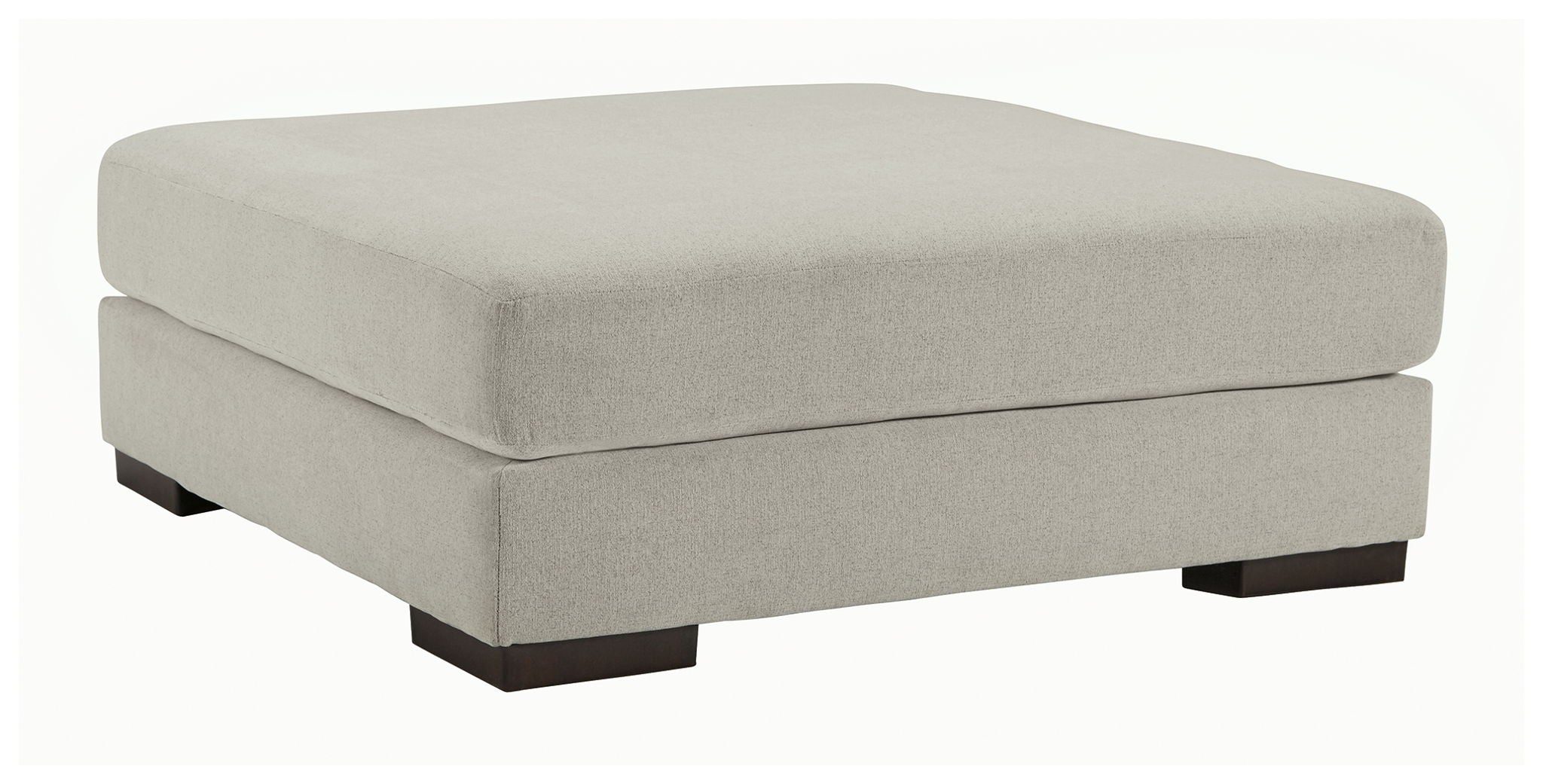 Artsie - Oversized Accent Ottoman - Ash
