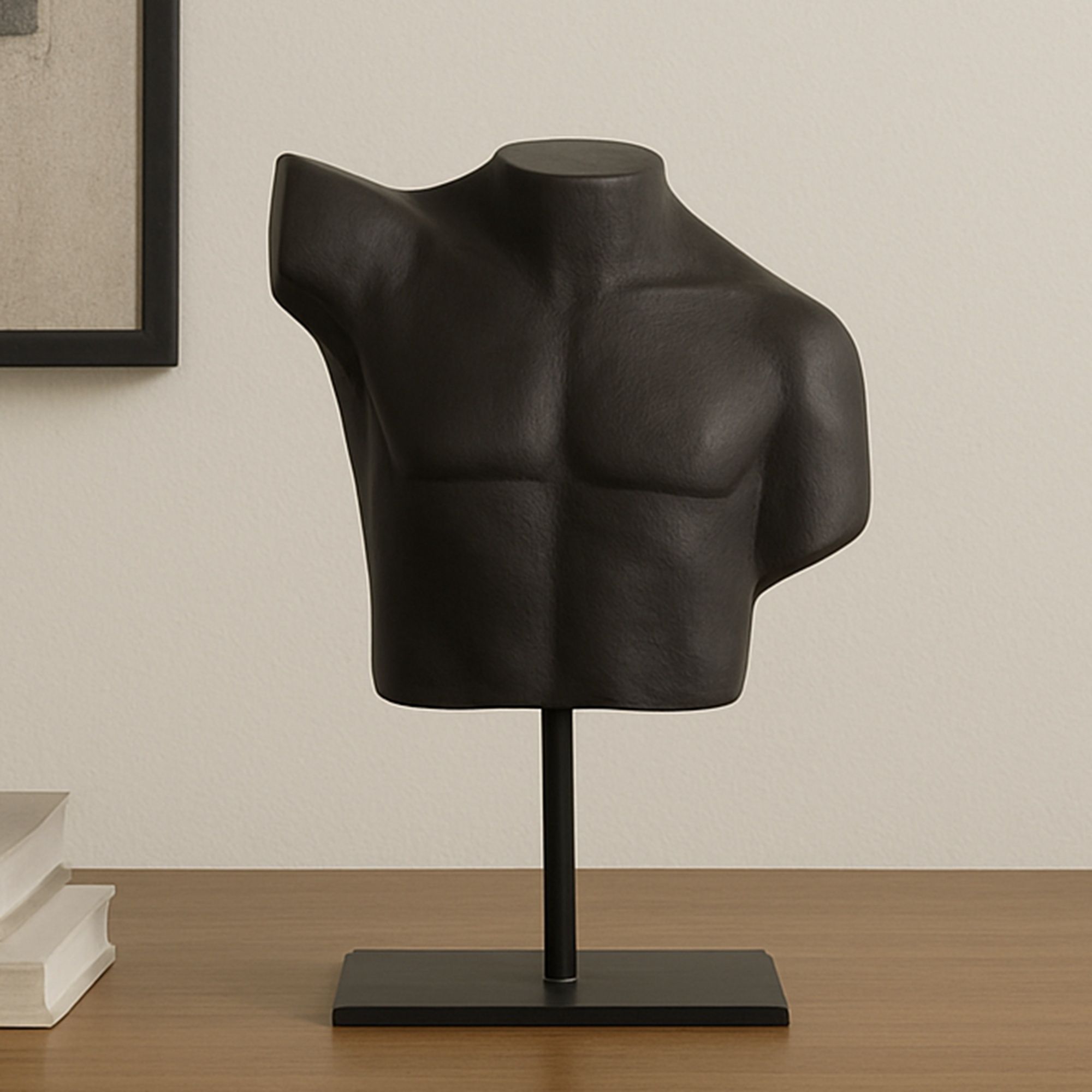 Victor - Cast Alumiinum Sculpture - Aged Black