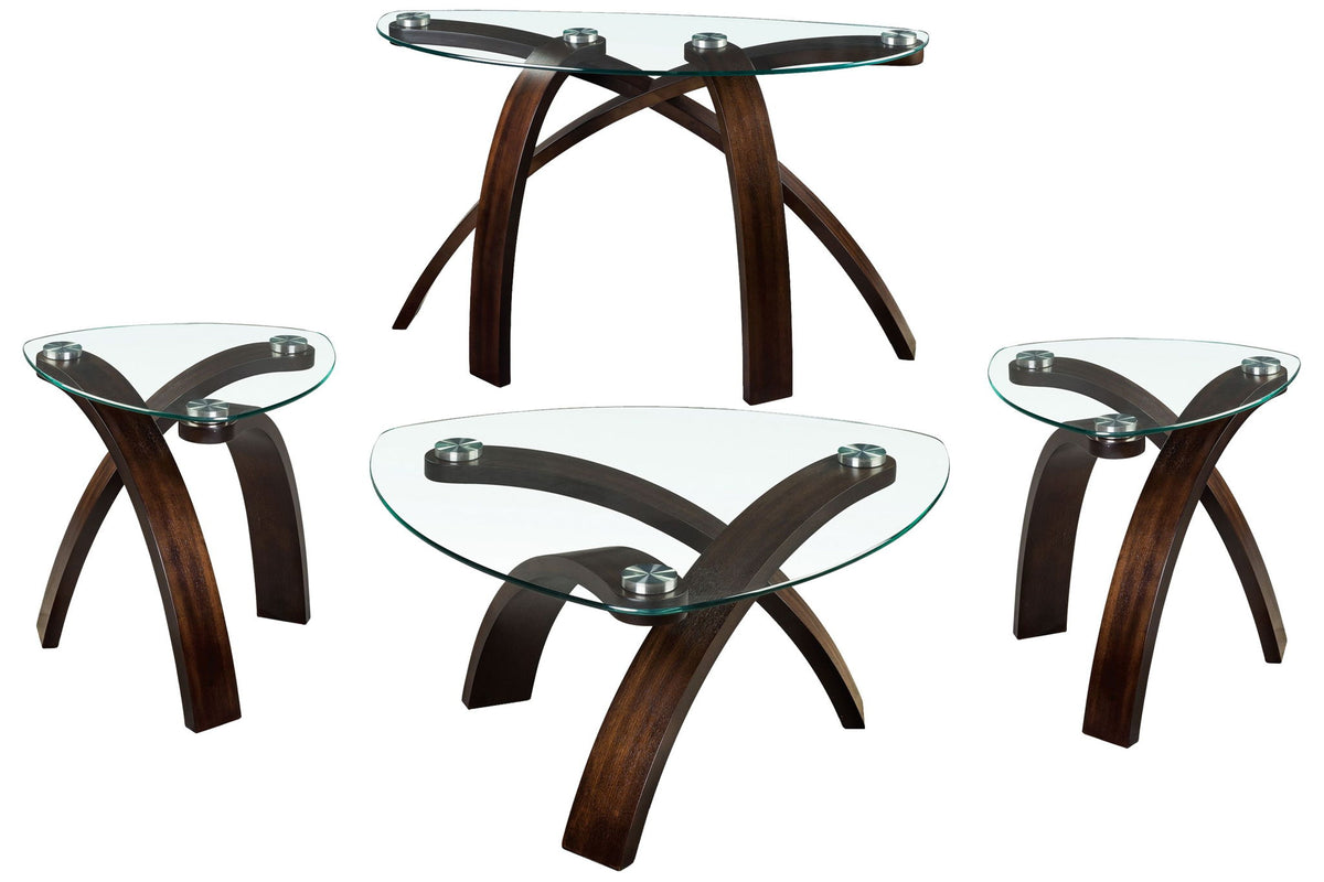 Allure - Pie Shaped Cocktail Table Set
