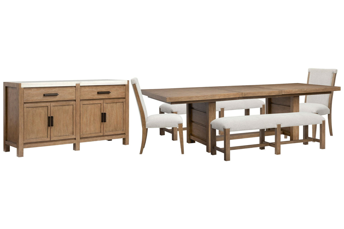 Plum Creek - Trestle Dining Table Set