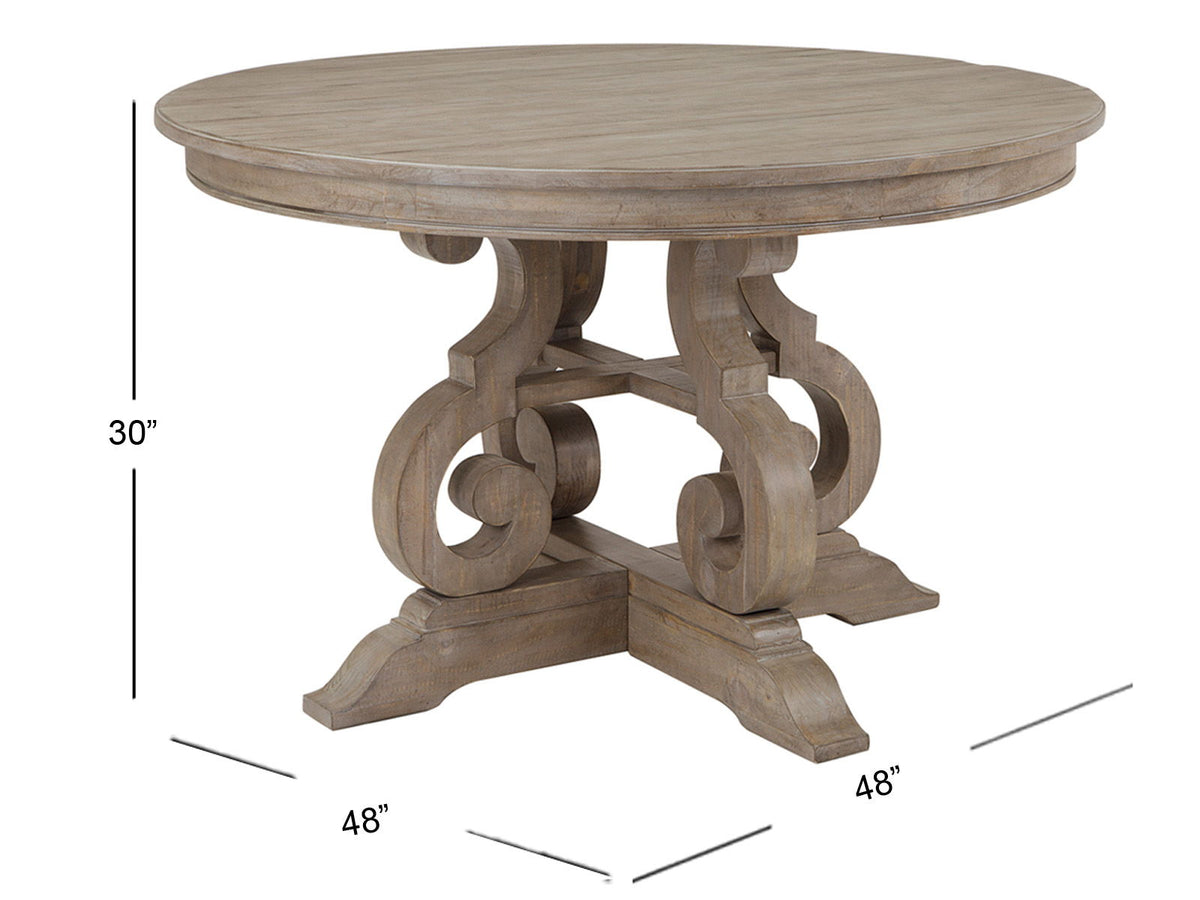 Tinley Park - 48" Round Dining Table - Dove Tail Gray