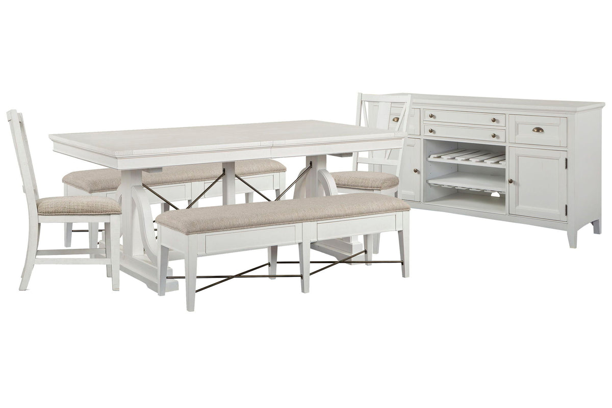Heron Cove - Extendable Trestle Dining Table Set