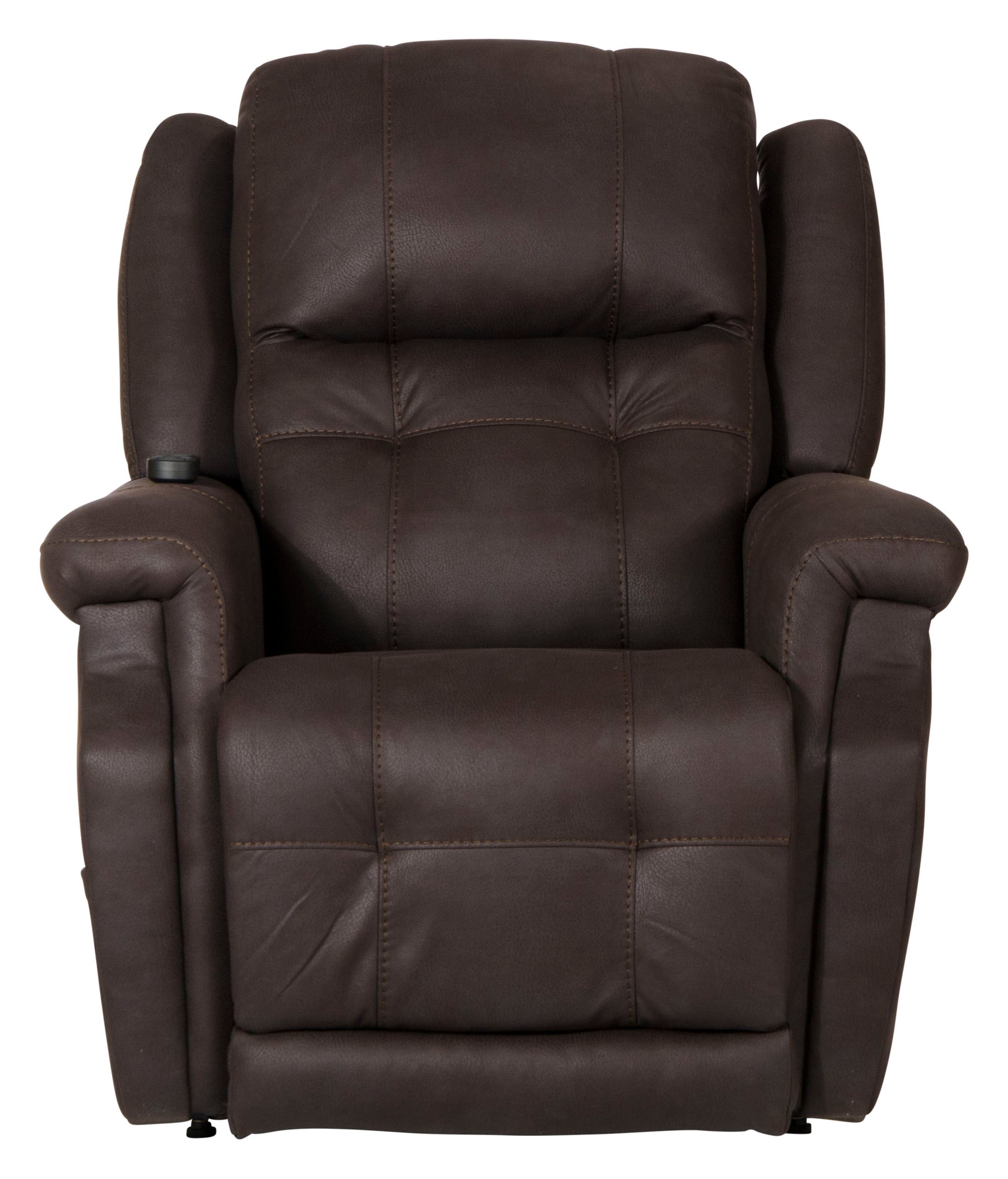 Haywood - Power Headrest Power Lift Lay Flat Recliner With Heat & Massage - Chocolate