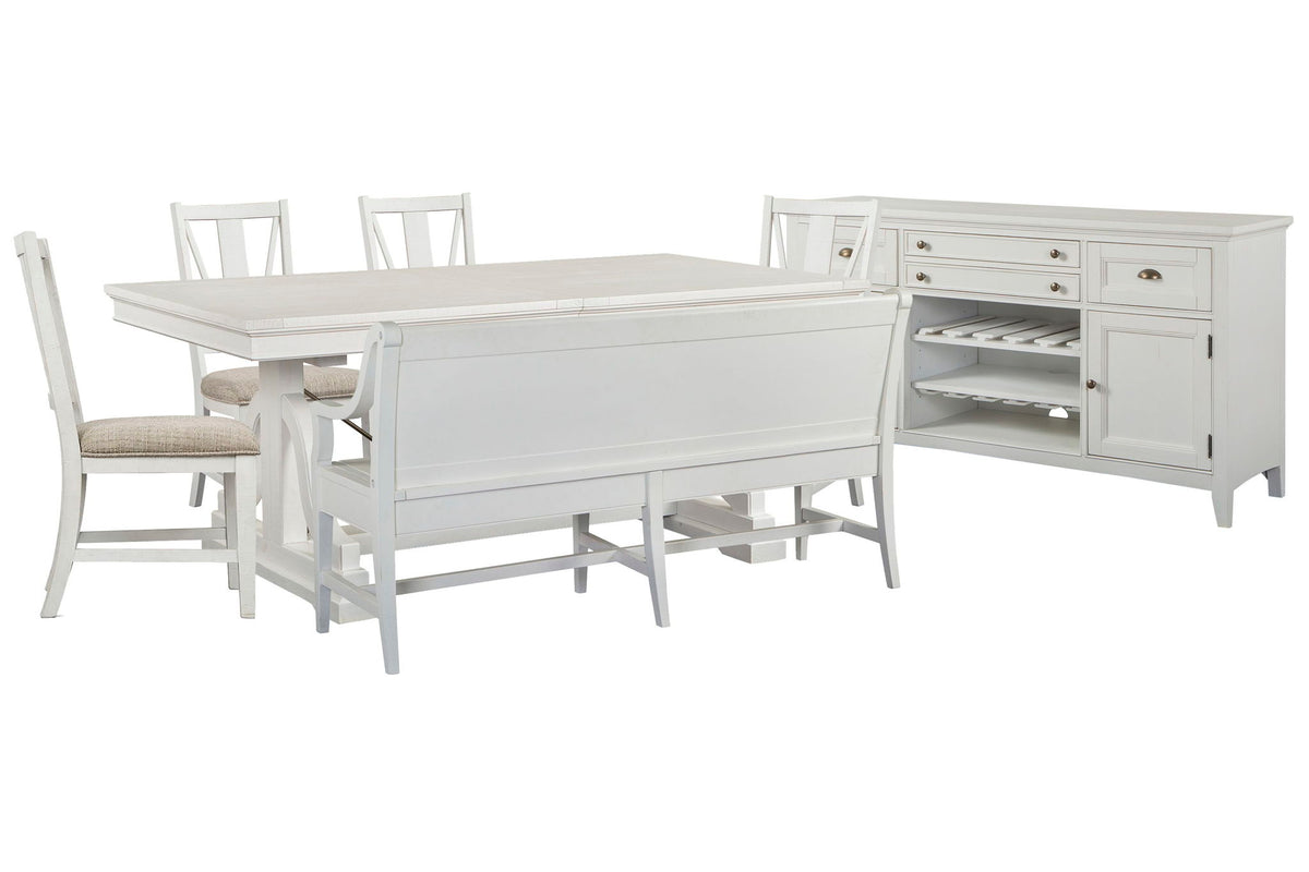 Heron Cove - Extendable Trestle Dining Table Set