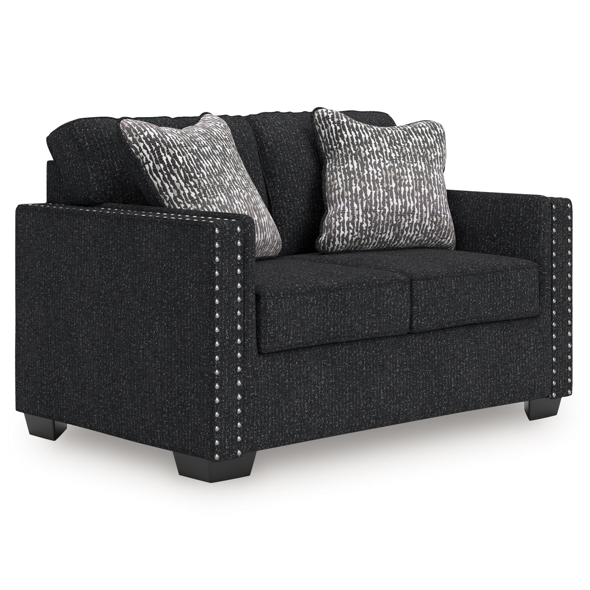 Jasmine Peaks - Loveseat - Coal