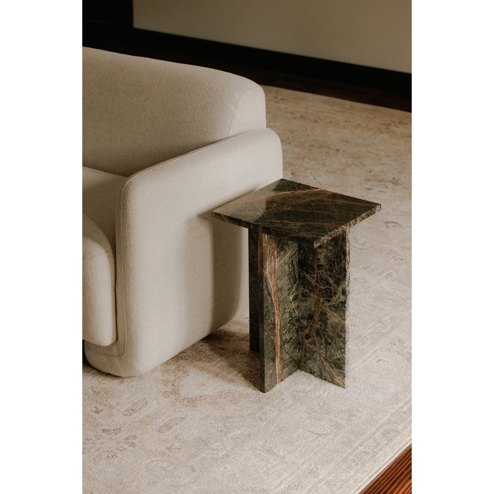 Blair - Accent Table - Rainforest / Green Marble
