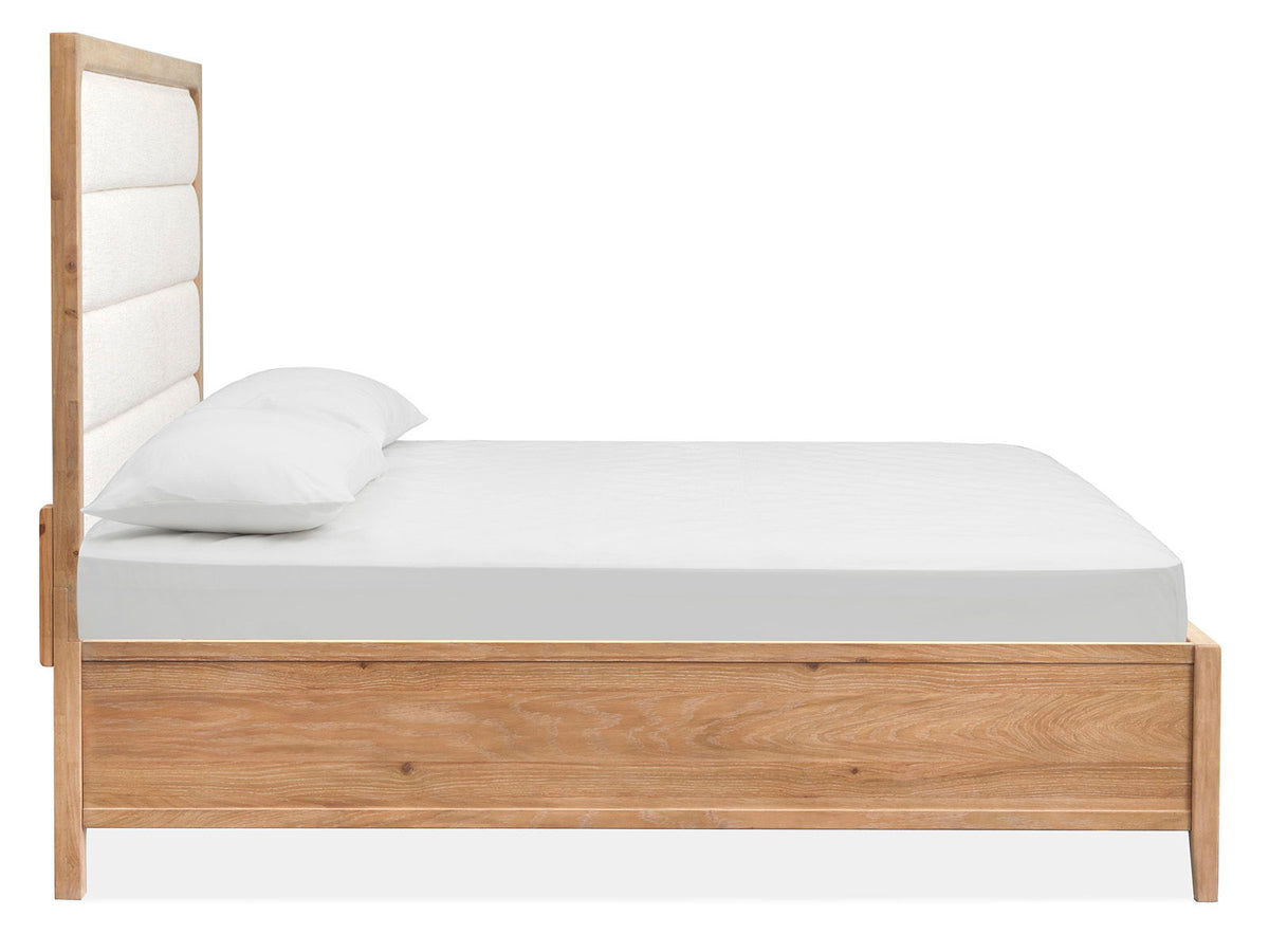 Somerset - Complete Panel Bed With Upholstered Headboard