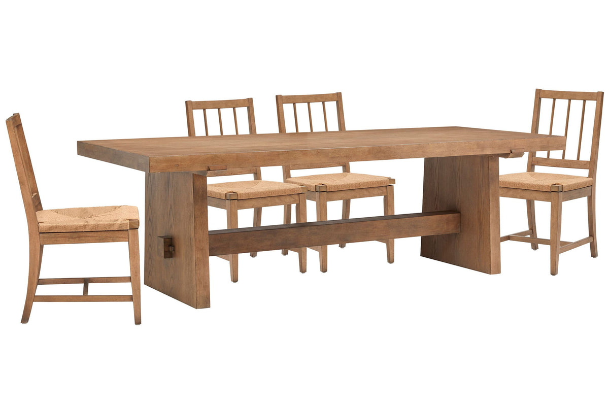 Lindon - Trestle Dining Table Set