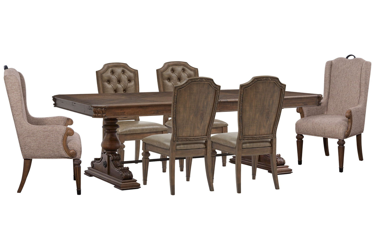Durango - Extendable Trestle Dining Table Set