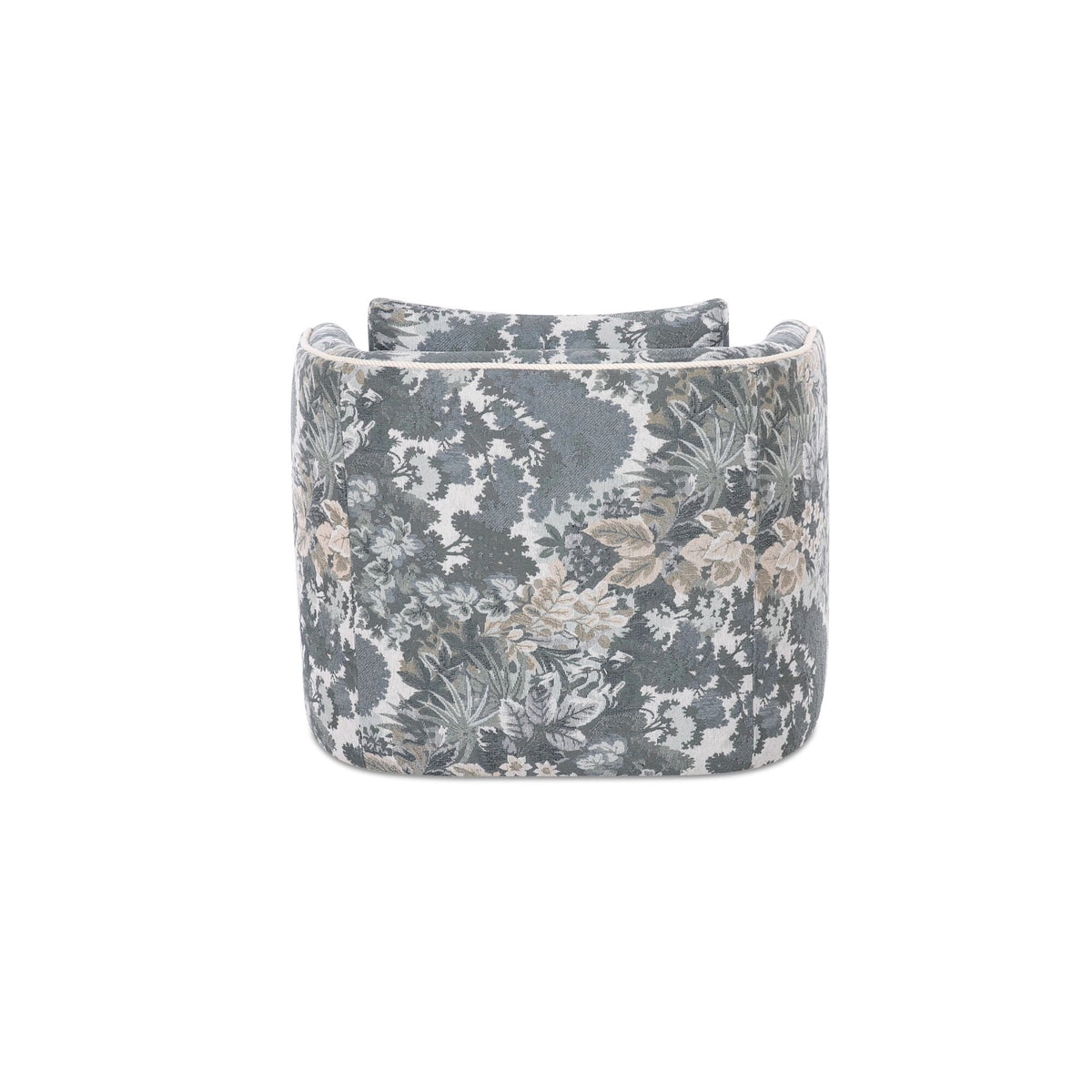 Cecil - Accent Chair Tapestry - Blue / Gray