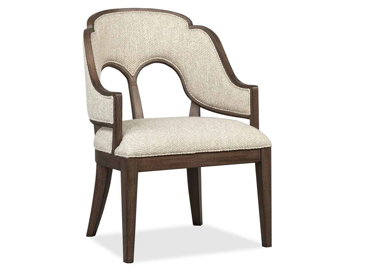 Jubilee - Upholstered Arm Chair (Set of 2) - Brown / White