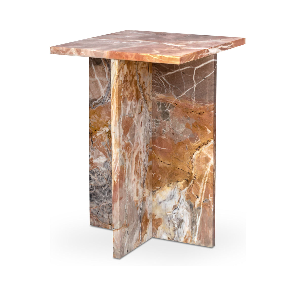 Blair - Accent Table Levante Marble - Orange