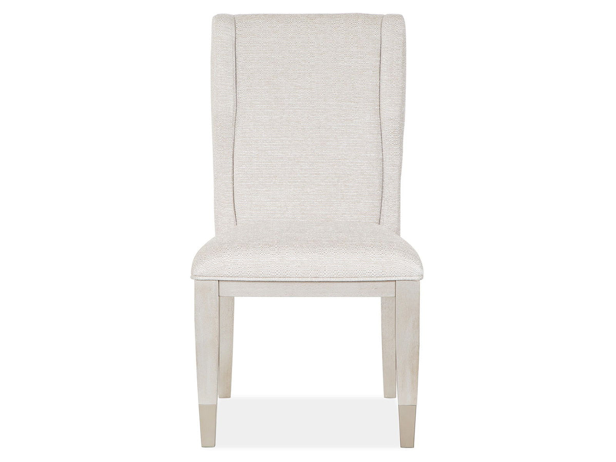 Lenox - Upholstered Host Side Chair (Set of 2) - Warm Silver