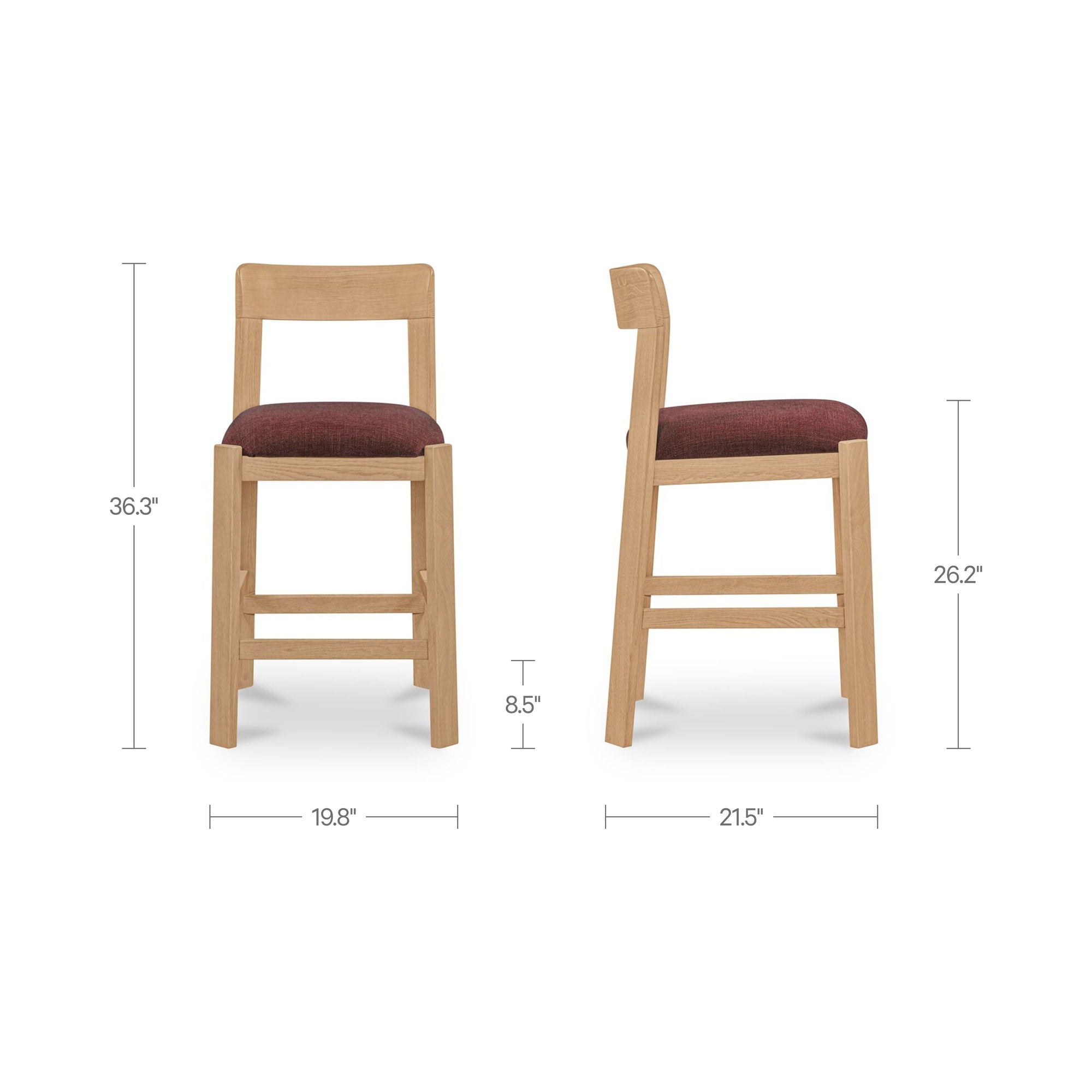 Oli - Counter Stool - Berry / Purple