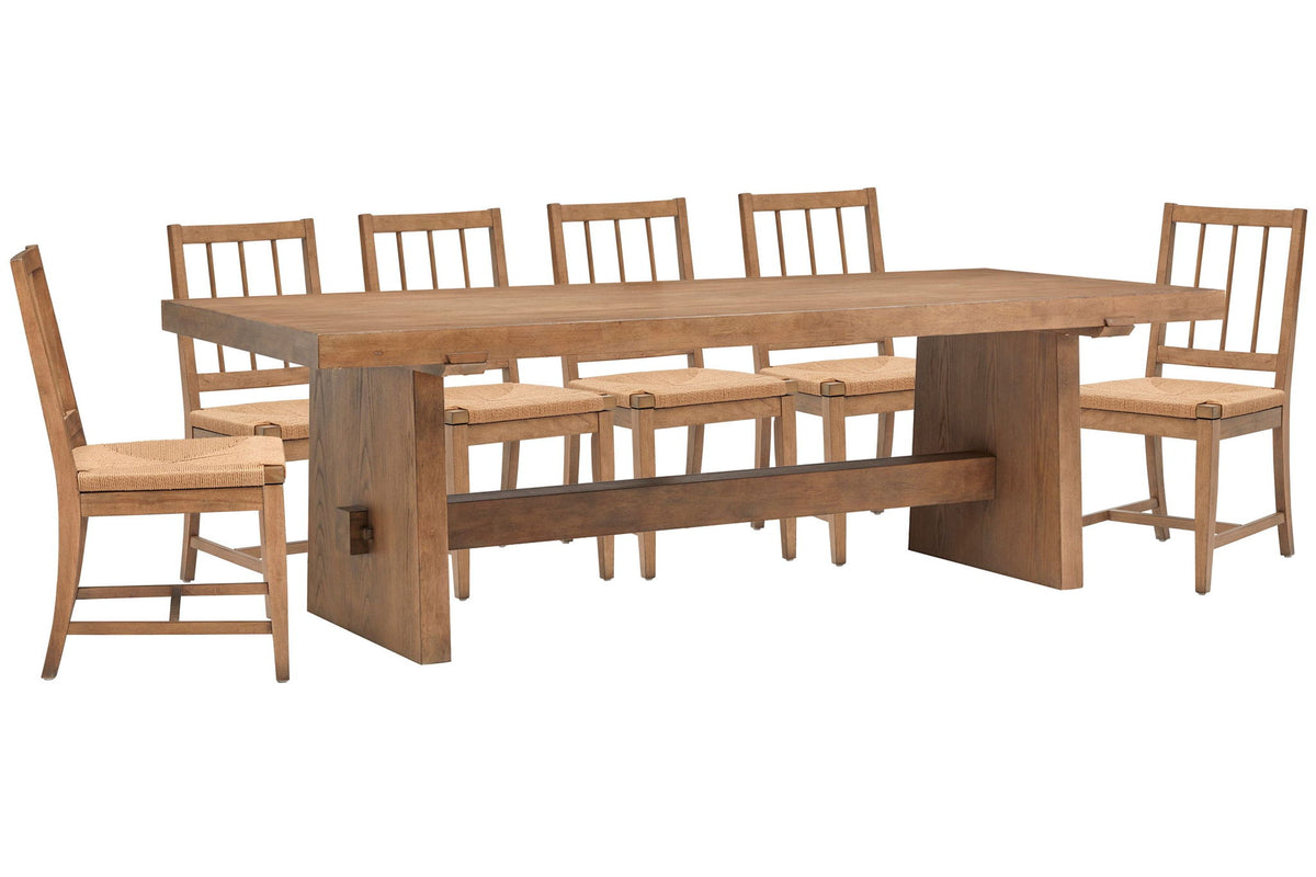 Lindon - Trestle Dining Table Set
