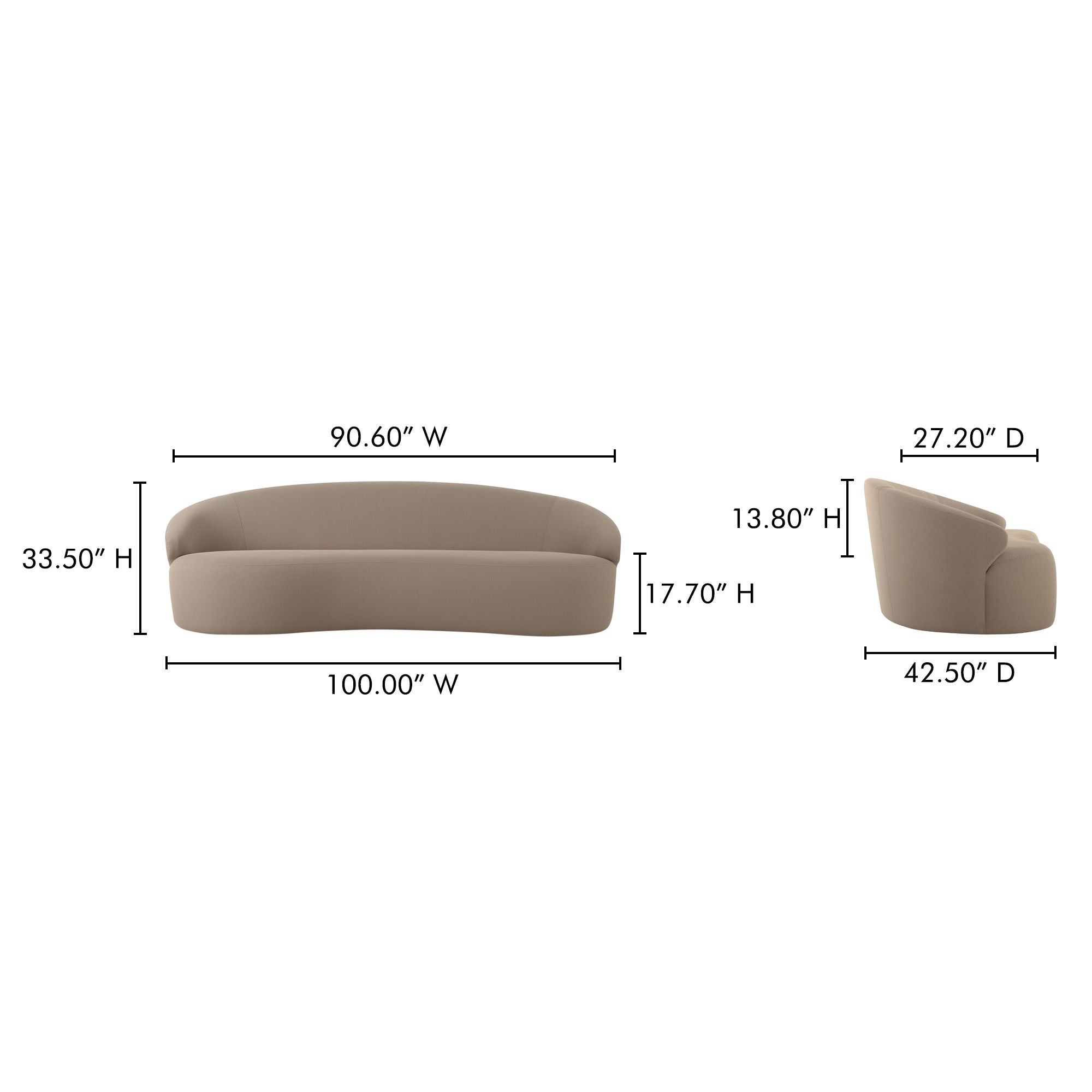Cove - Outdoor Sofa - Taupe
