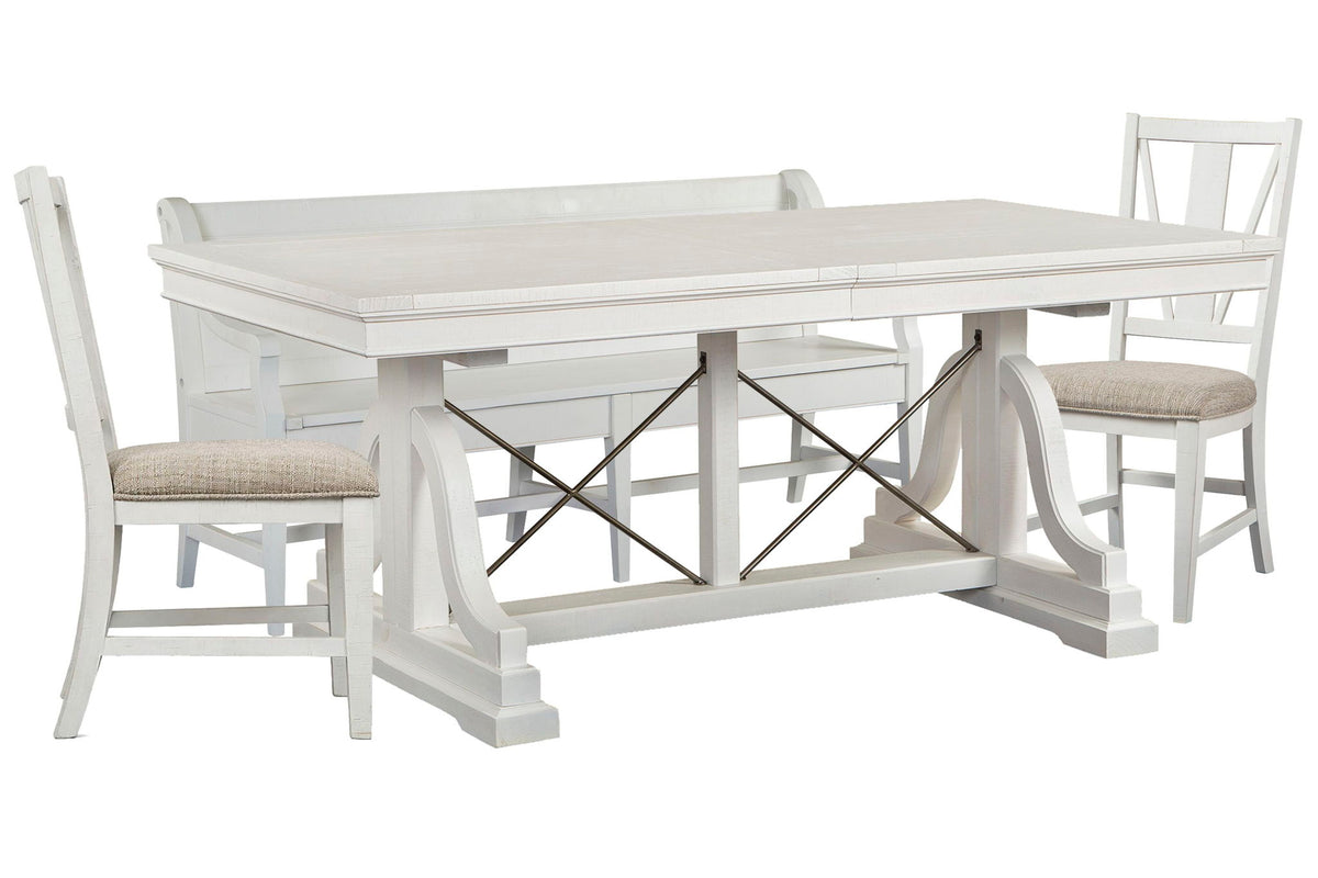Heron Cove - Extendable Trestle Dining Table Set
