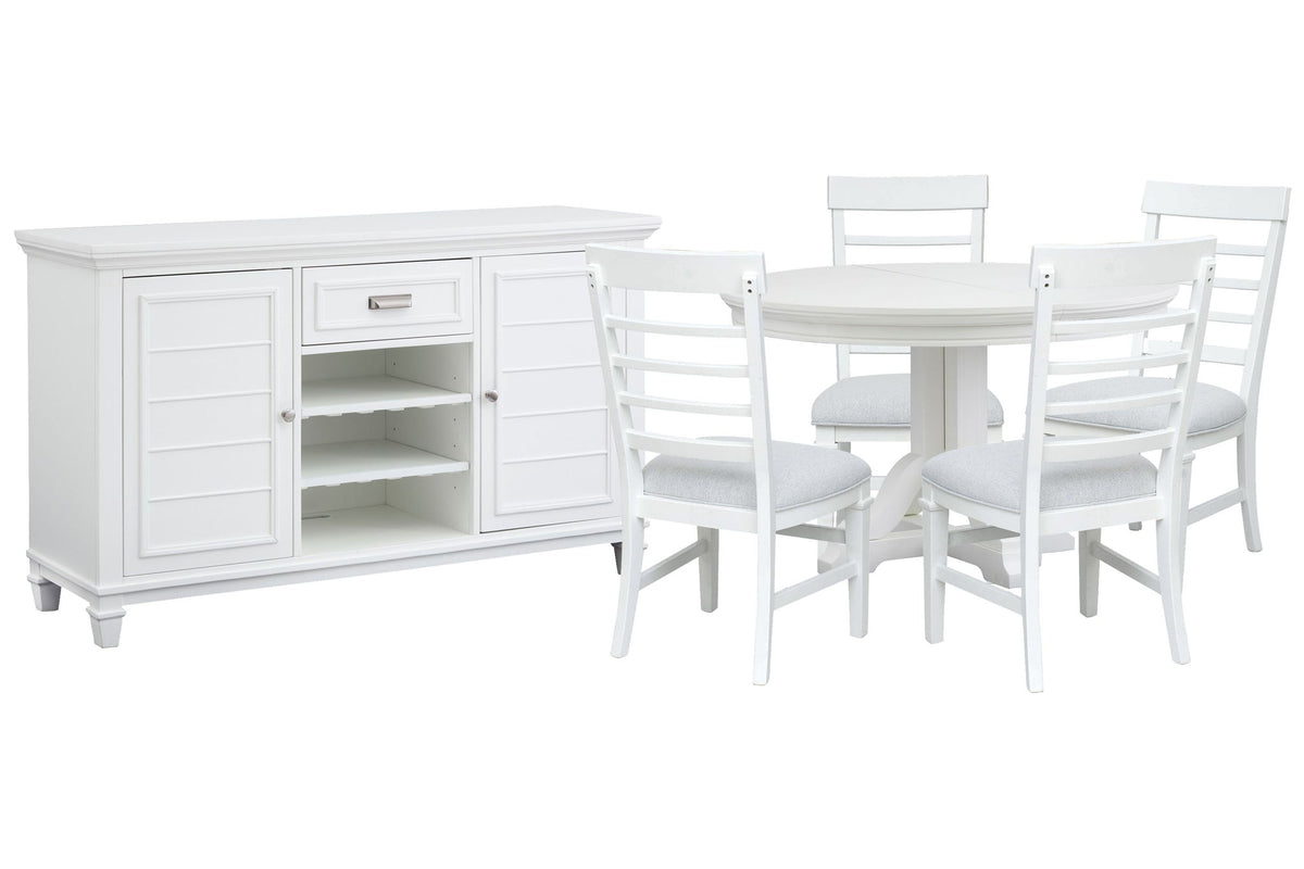 Charleston - Extendable 48" Round Dining Table Set