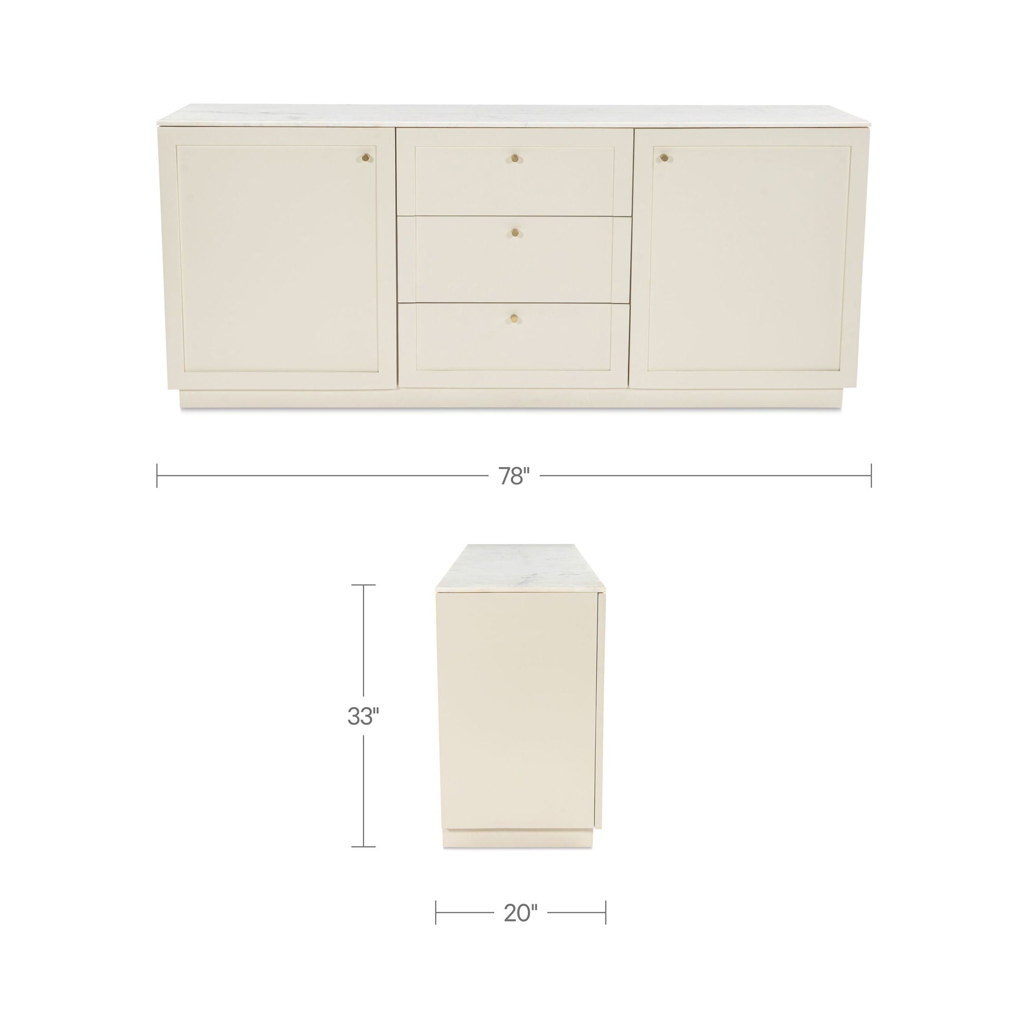 Nadine - Sideboard - Cream