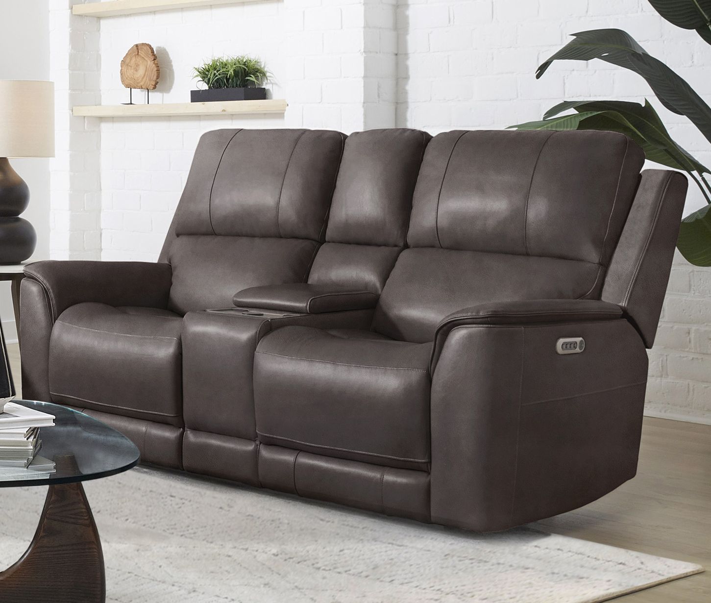 Easton - Zero Gravity Power Reclining Tilt Console Loveseat P3