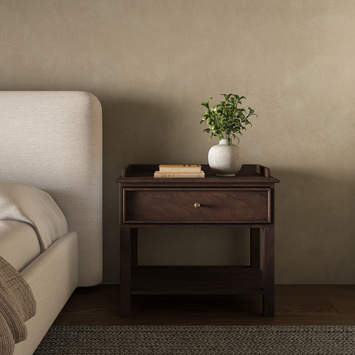 Maeve - Nightstand - Dark Brown