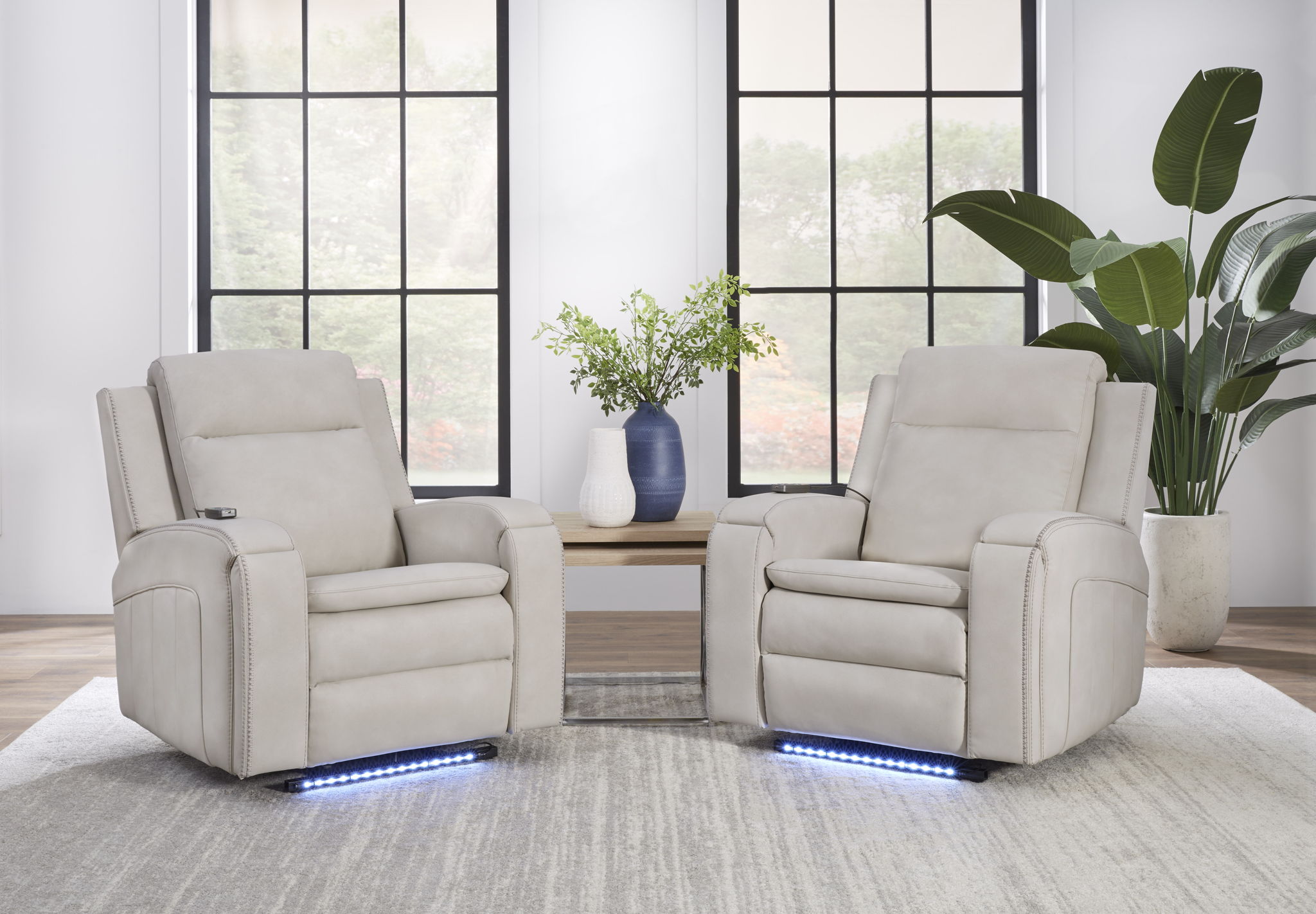 Armstrong - Power Recliner With Heat, Massage And Auto-Glide