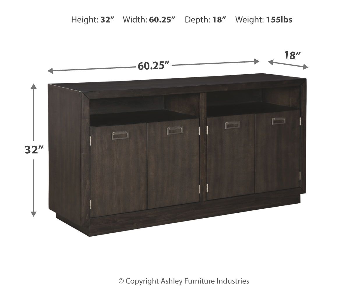 Hyndell - Dining Room Server - Dark Brown