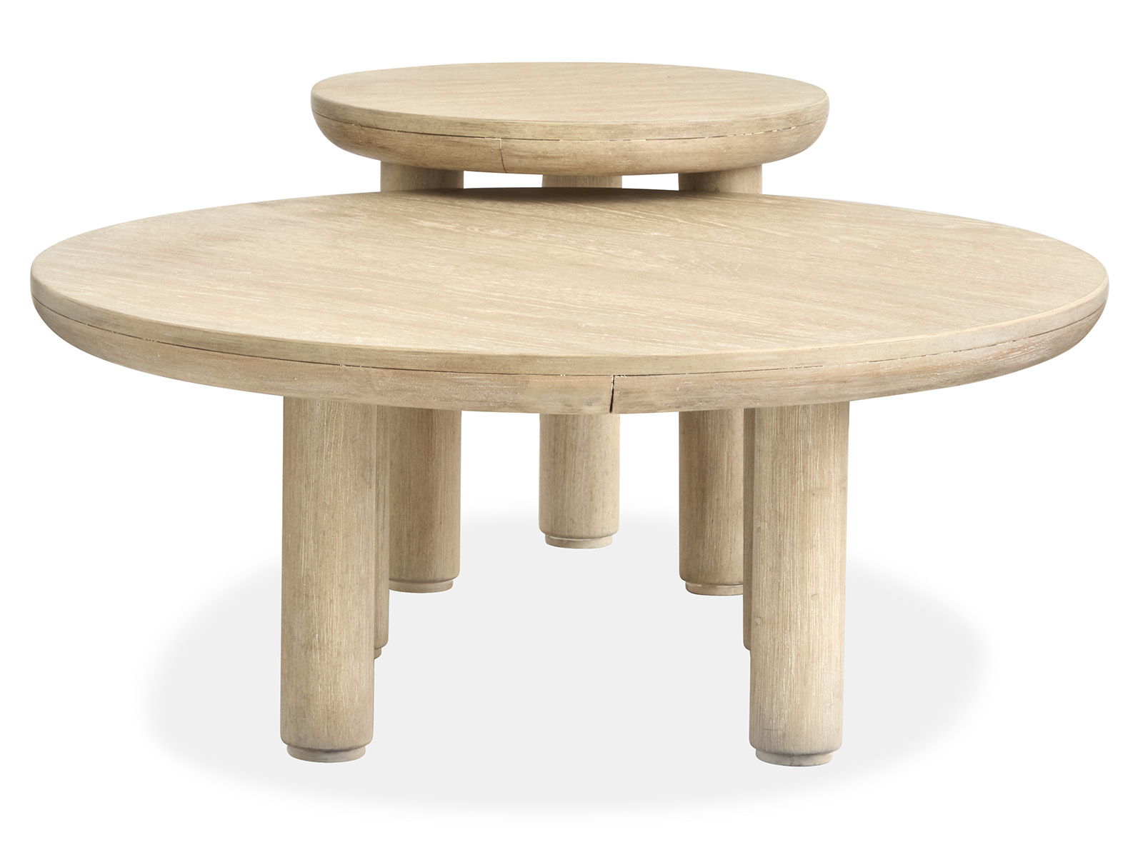 Sunset Cove - Nesting Cocktail Table With Casters - Sanibel Brown