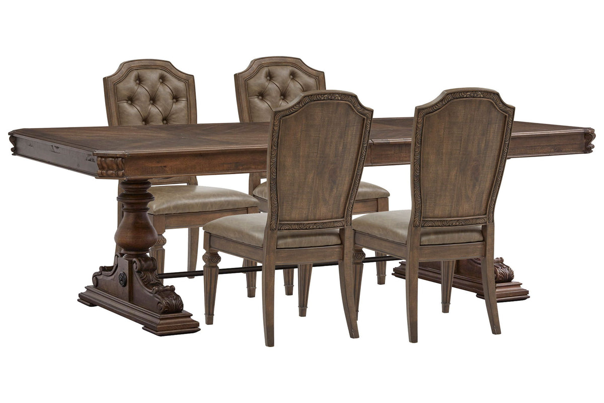 Durango - Extendable Trestle Dining Table Set
